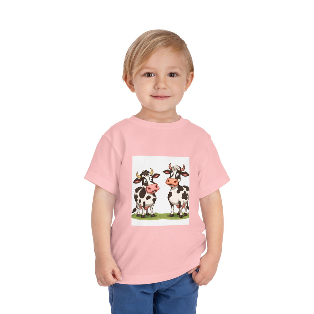 Cute Cows Toddler Short Sleeve Tee