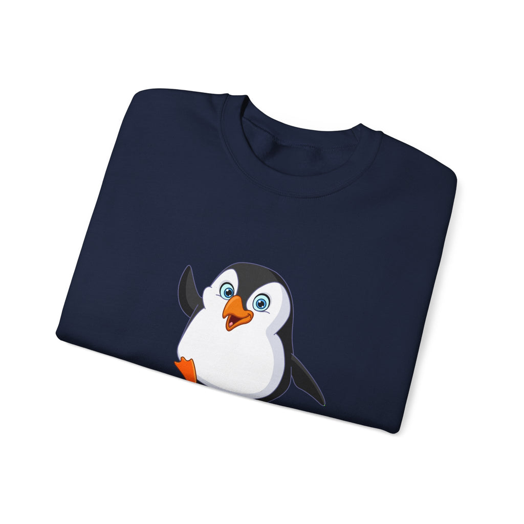 Penguin Spirit Animal Crewneck Sweatshirt - Cozy Gift for Animal Lovers, Winter Layer, Cute Sweatshirt, Funny Gift, Casual Wear