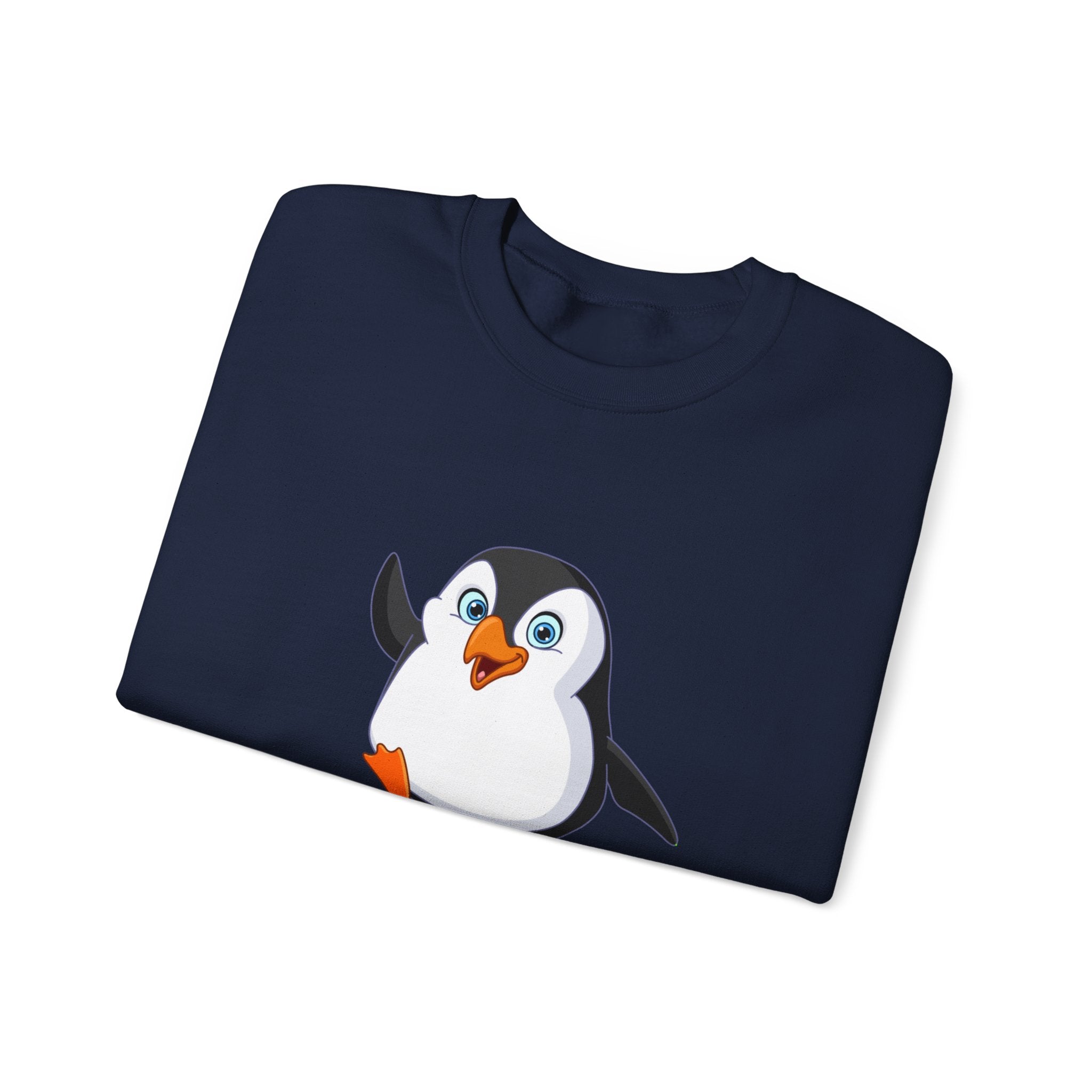 Penguin Spirit Animal Crewneck Sweatshirt - Cozy Gift for Animal Lovers, Winter Layer, Cute Sweatshirt, Funny Gift, Casual Wear