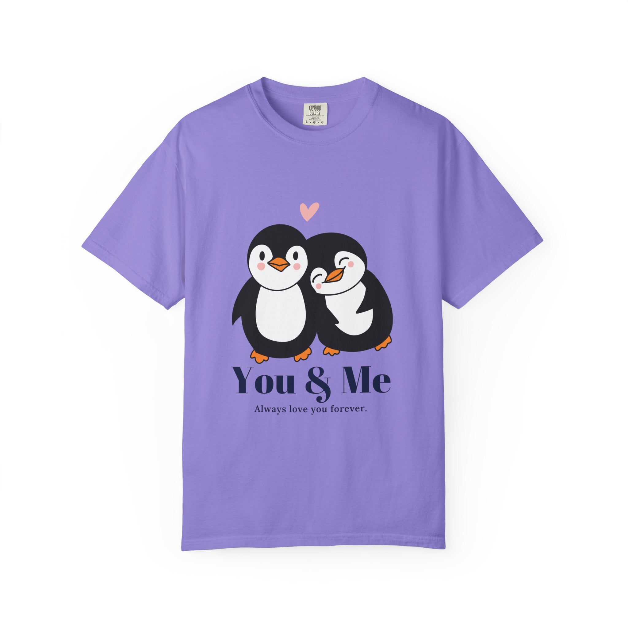 Cute Penguin Love T-Shirt, Unisex Couples Gift, Valentine's Day T-Shirt, Love You Forever Shirt, Matching Couple Outfits