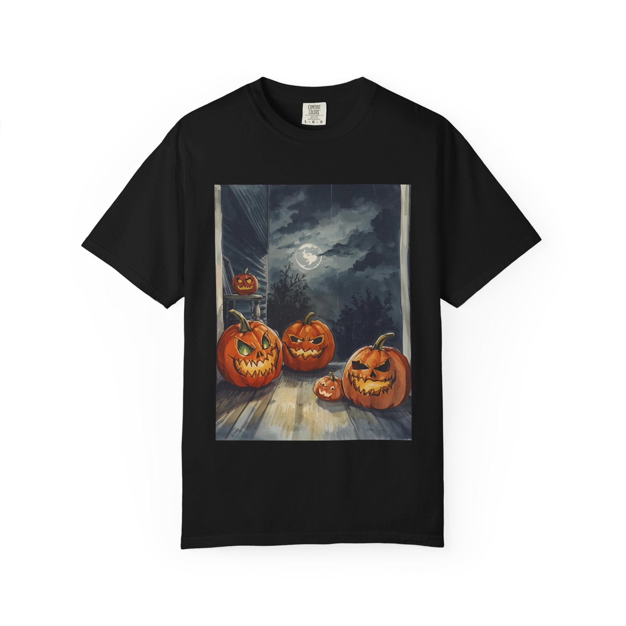 Halloween Pumpkin Scary T-shirt - Perfect for Fall Celebrations, Trick or Treat, Autumn Fashion, Costume Party, Spooky Vibes
