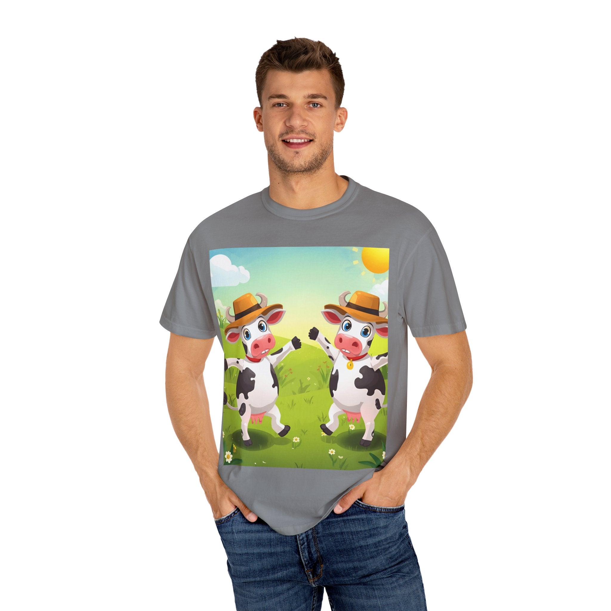 Cute Cow Fun Farm Playful Cow Graphic T-Shirt, Fun Tee for Kids, Animal Lovers, Farm Life, Casual Wear, Summer Vibes, Birthday Gift