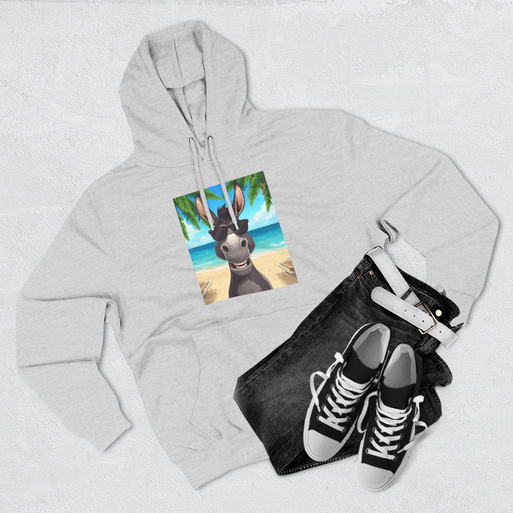 Donkey Beach Vibe Three-Panel Fleece Hoodie