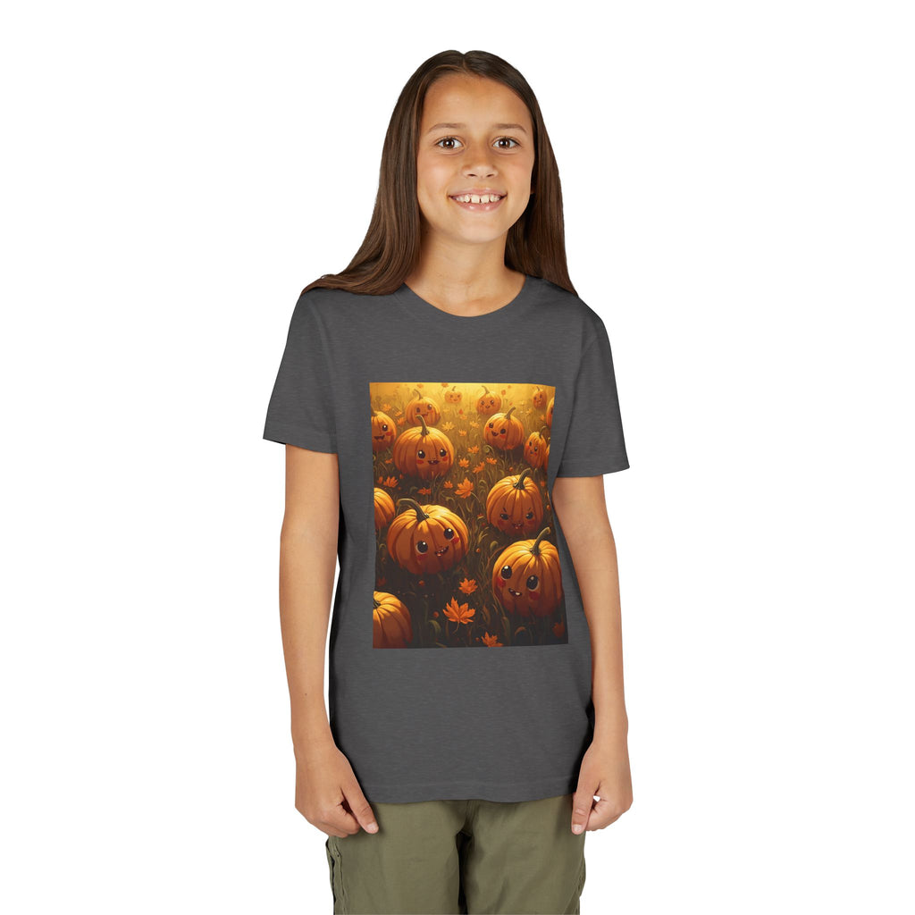 Pumpkin Halloween Youth Tee, Fall Shirt, Halloween Gift, Kids Halloween Apparel, Harvest Celebration T-shirt