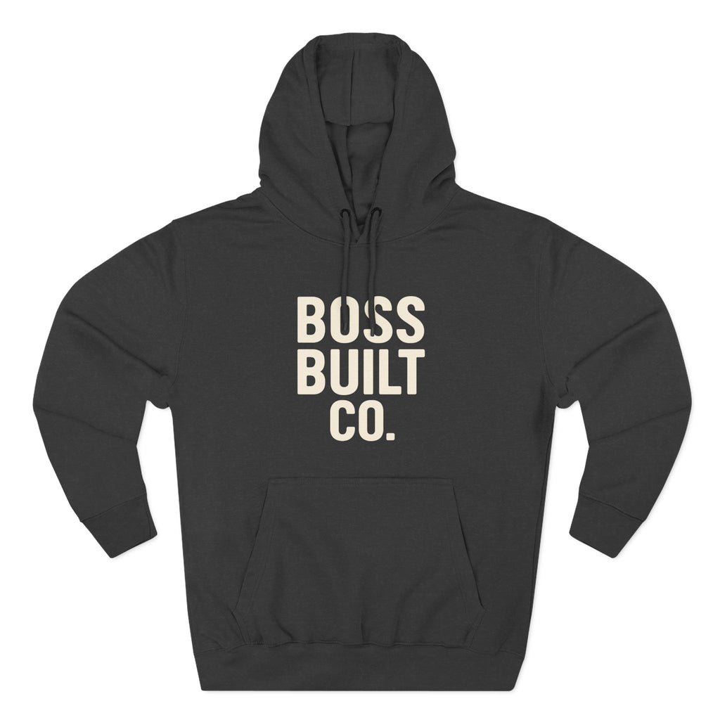 Boss Built Co. Hoodie — Motivational Graphic Pullover