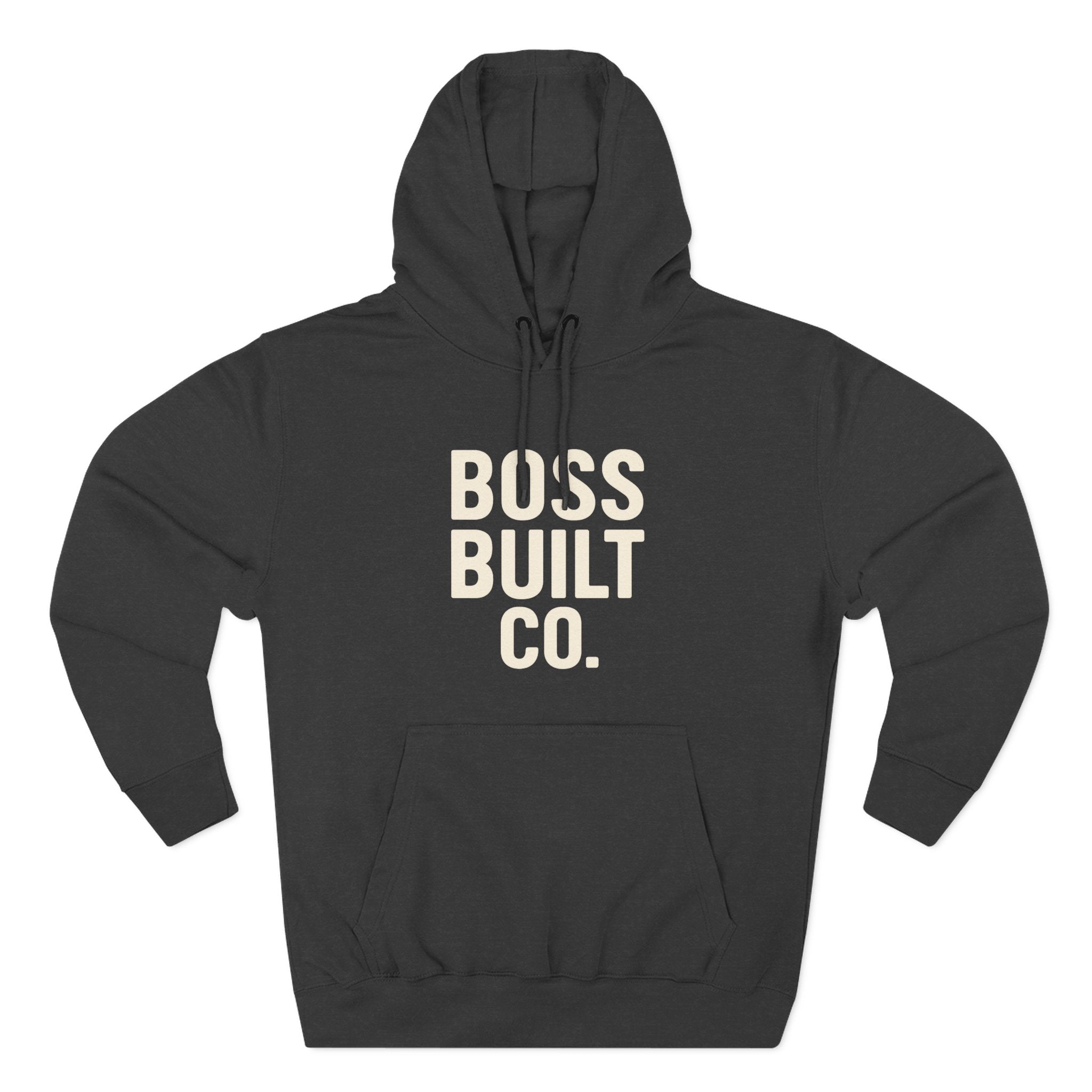 Boss Built Co. Hoodie — Motivational Graphic Pullover