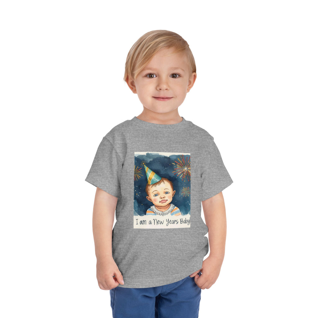 I Am A New Years Baby Toddler Short Sleeve Tee
