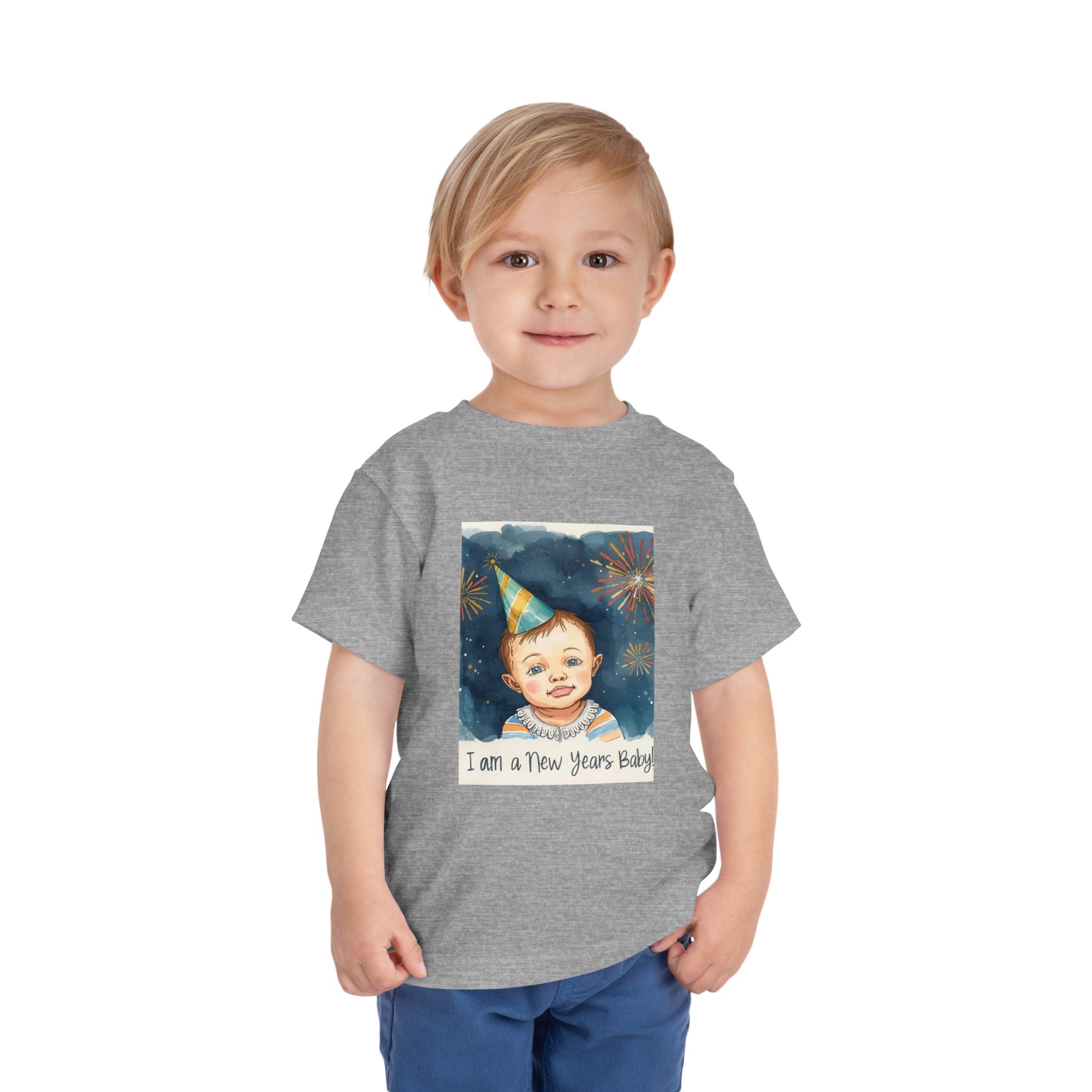 I Am A New Years Baby Toddler Short Sleeve Tee