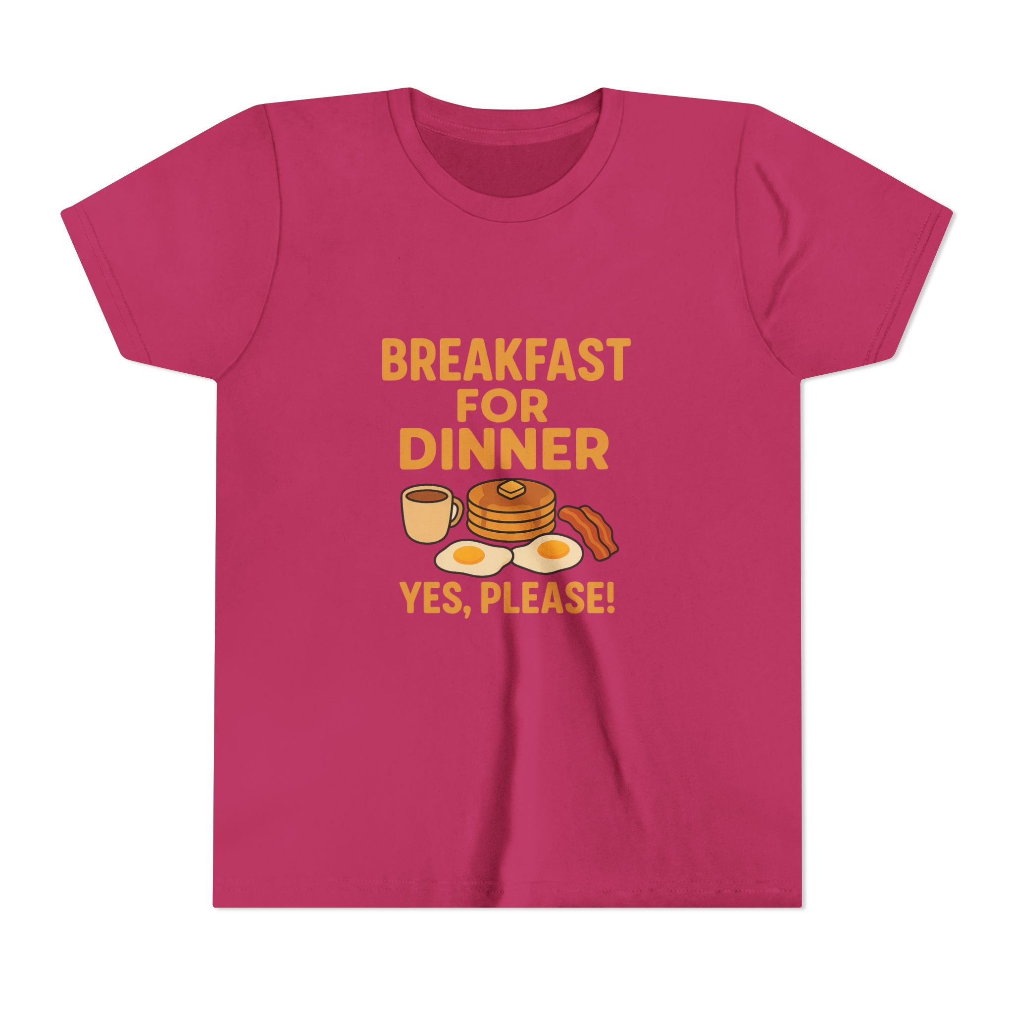 Breakfast For Dinner Youth Short Sleeve Tee