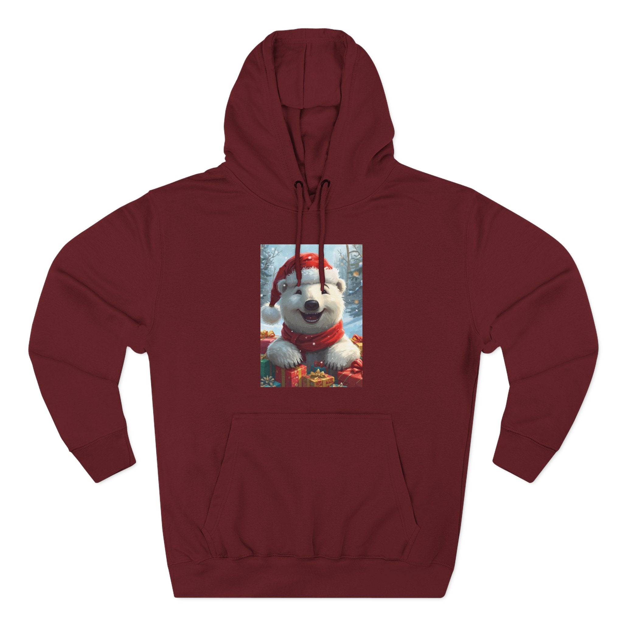 Cozy Winter Hoodie, Festive Fleece Sweatshirt with Cute Holiday Design, Perfect for Christmas Gifts, Casual Winter Wear, Dog Lover Apparel