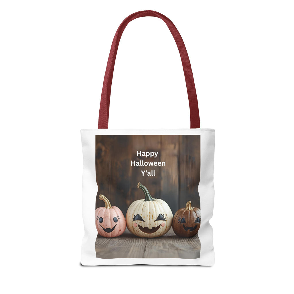 Happy Halloween Pumpkin Tote Bag, Halloween Gift, Trick or Treat Bag, Fall Tote, Spooky Season Decor, Fun Autumn Accessory