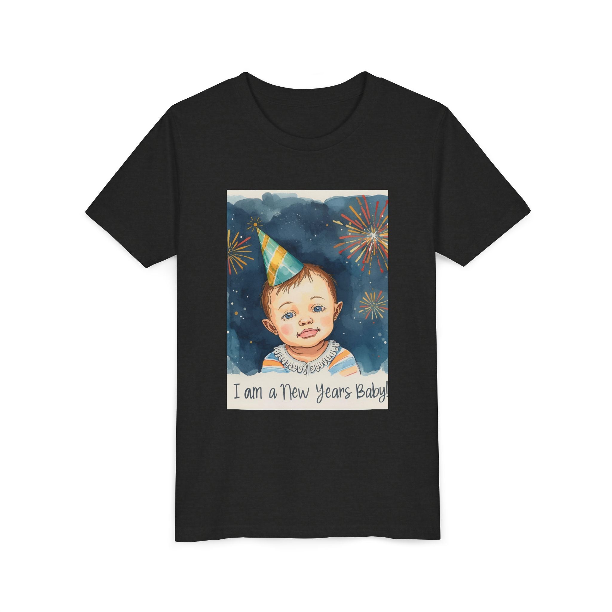 I Am A New Years Baby Youth Short Sleeve Tee