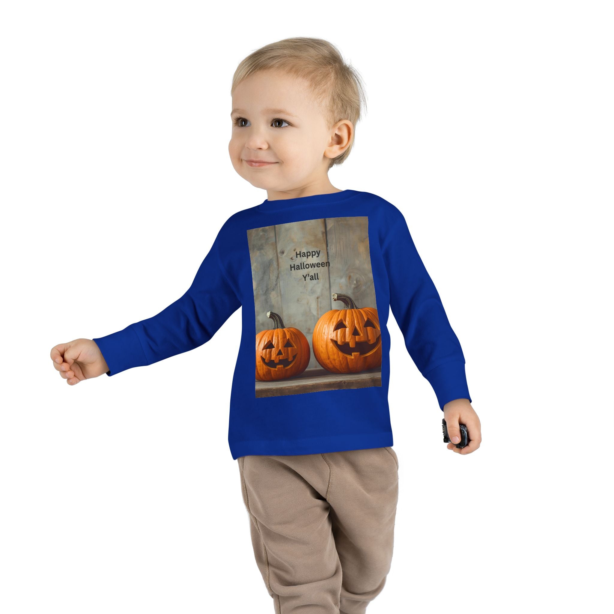 Halloween Pumpkin Toddler Long Sleeve Tee