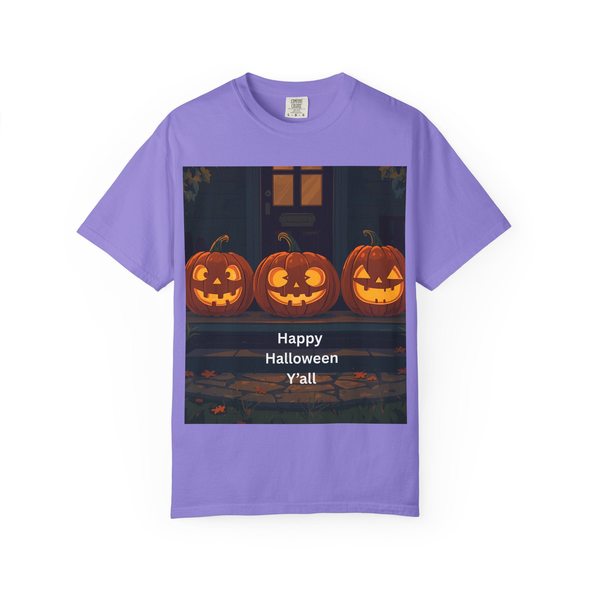 Happy Halloween Pumpkin Unisex T-shirt, Spooky Season Tee, Fall Festival Shirt, Pumpkin Graphic Top, Halloween Gift for Him/Her