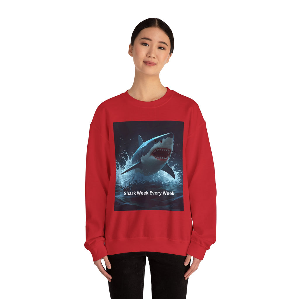 Shark Week Crewneck Sweatshirt, Fun Gift for Shark Lovers, Cozy Apparel for Beach Lovers, Unique Summer Fashion, Undersea Adventure [...]