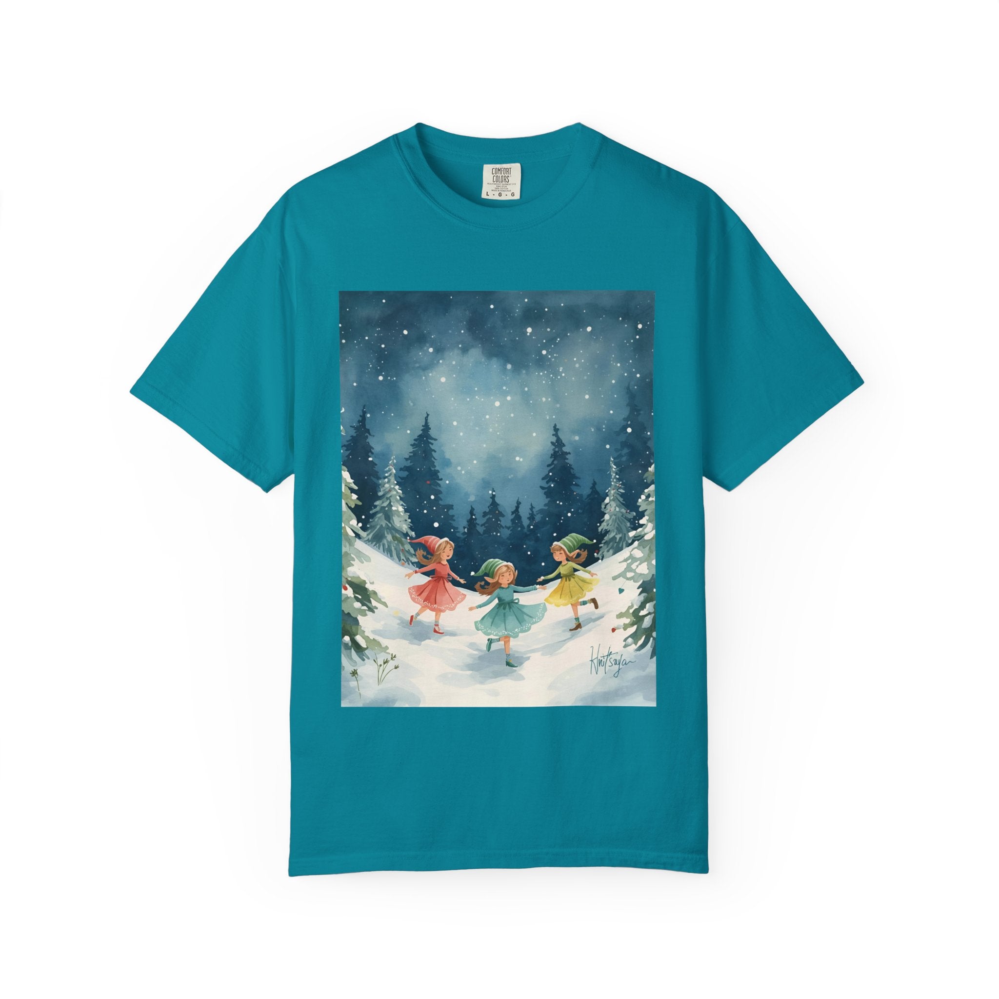 Whimsical Winter T-Shirt, Cozy Graphic Tee, Holiday Apparel, Gift for Her, Seasonal Fashion, Unisex Tee