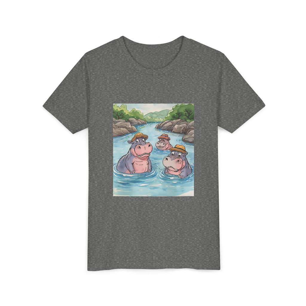 Hippo Cute Youth Short Sleeve Tee