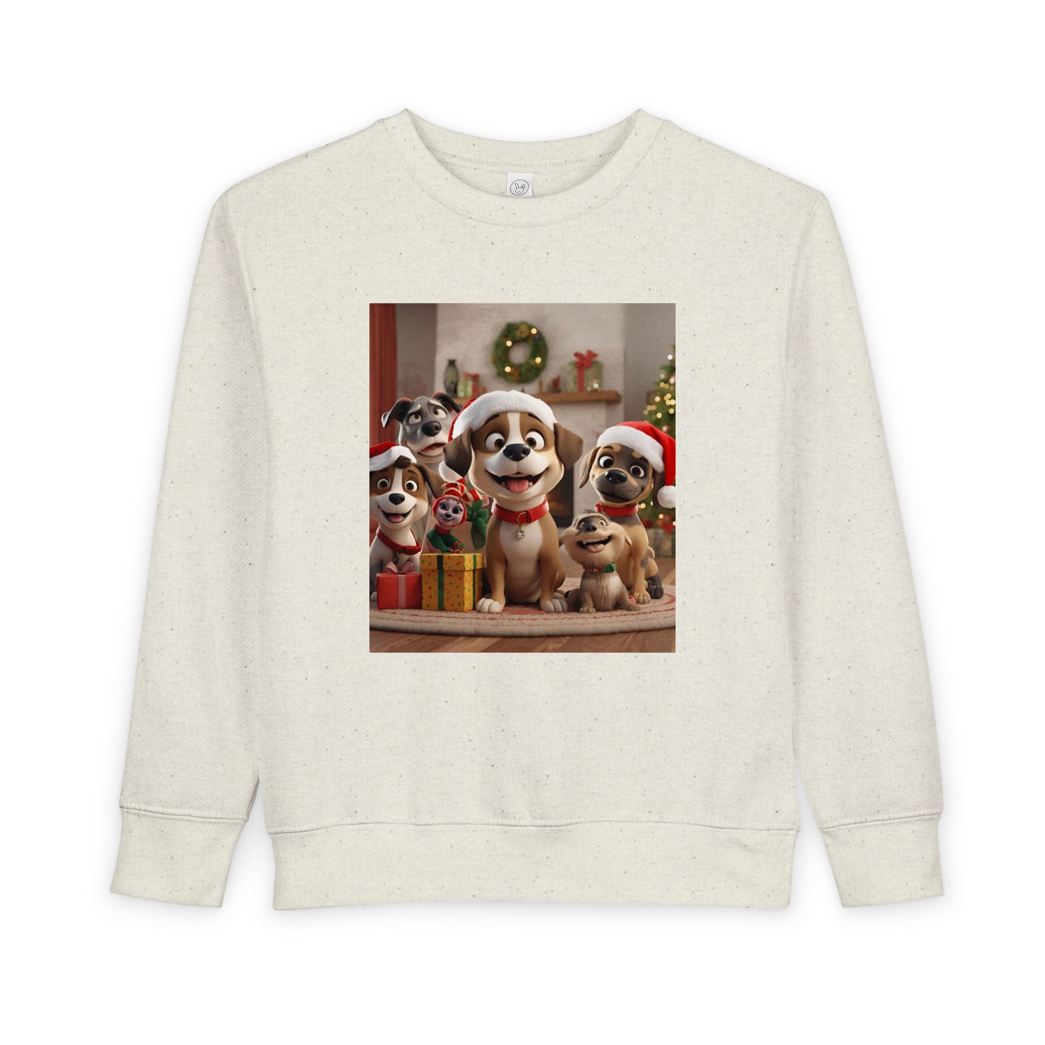 Cute Puppy Christmas Toddler Sweatshirt, Holiday Gift, Kids Sweatshirt, Baby Christmas Outfit, Cute Dog Apparel, Toddler Winter Wear