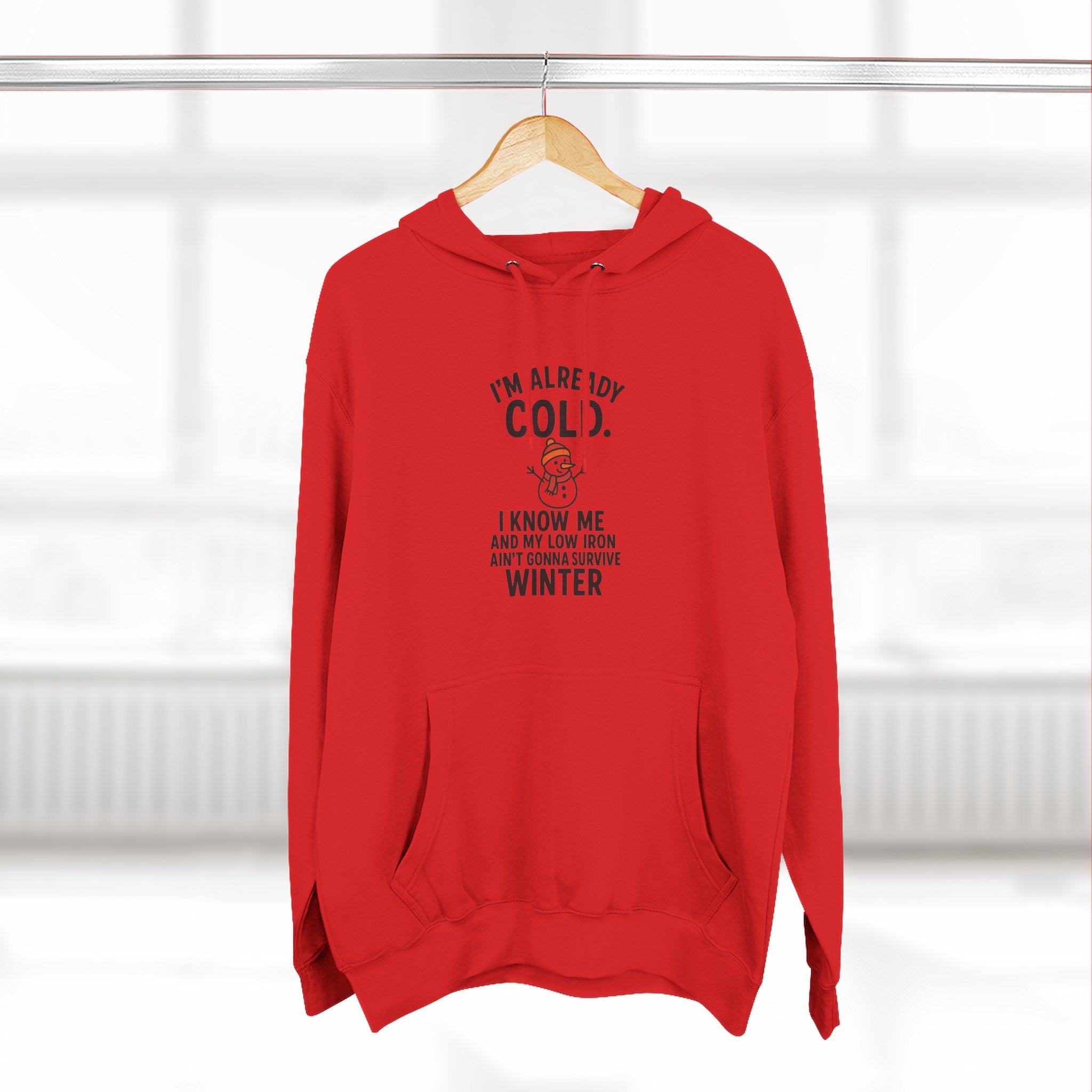 Cozy Winter Fleece Hoodie - "I'm Already Cold"