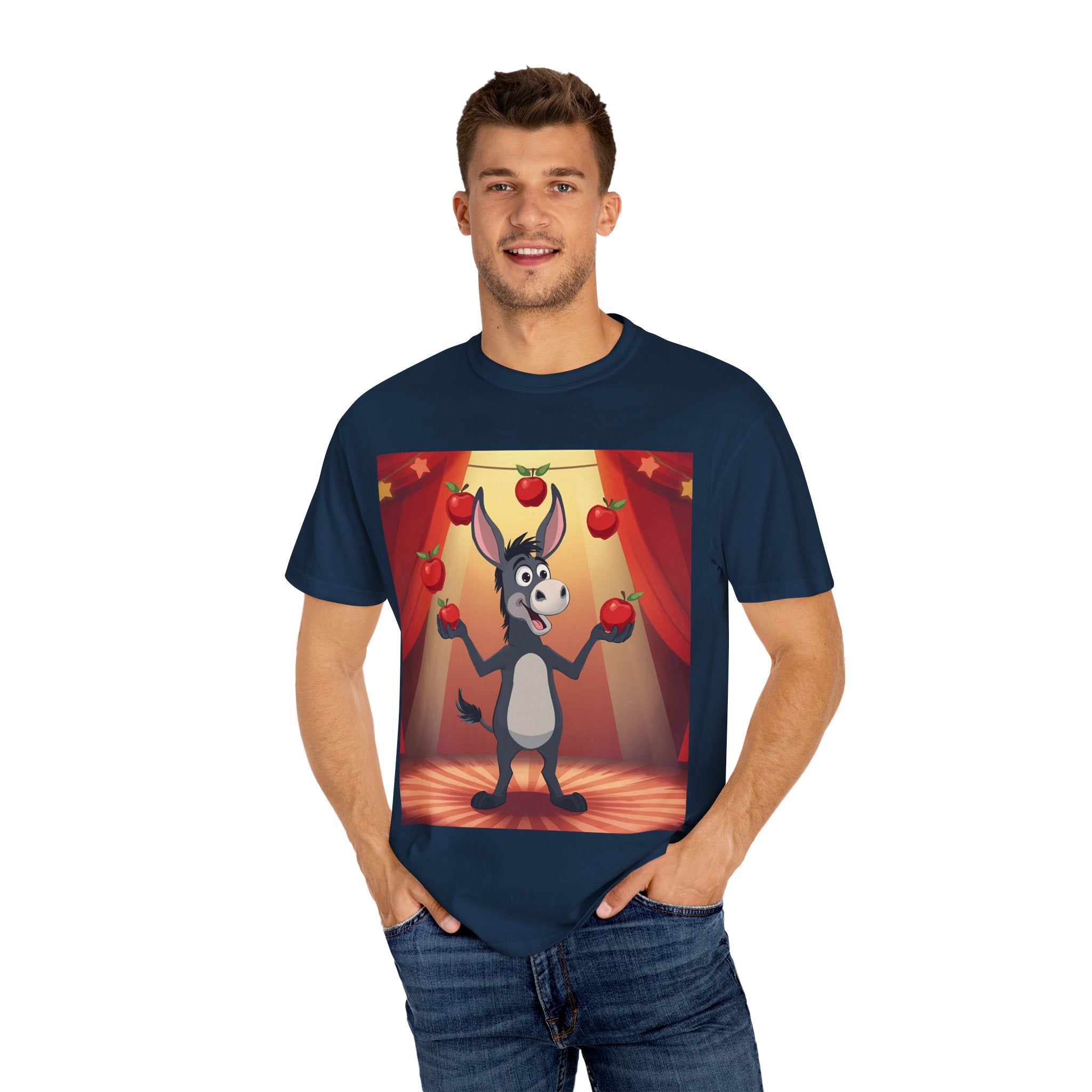Donkey Cartoon T-Shirt for Fun Lovers, Perfect for Gifts, Casual Wear, Birthday Parties, Animal Theme, Unique Style