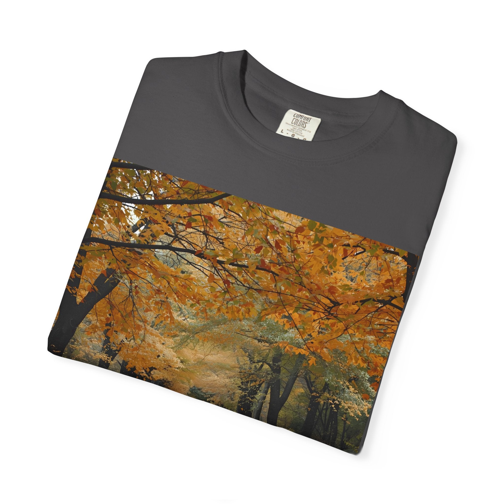 Autumn Pathway T-Shirt | Nature Lover Gift, Fall Fashion, Unisex Tee, Seasonal Wear, Cozy Vibes