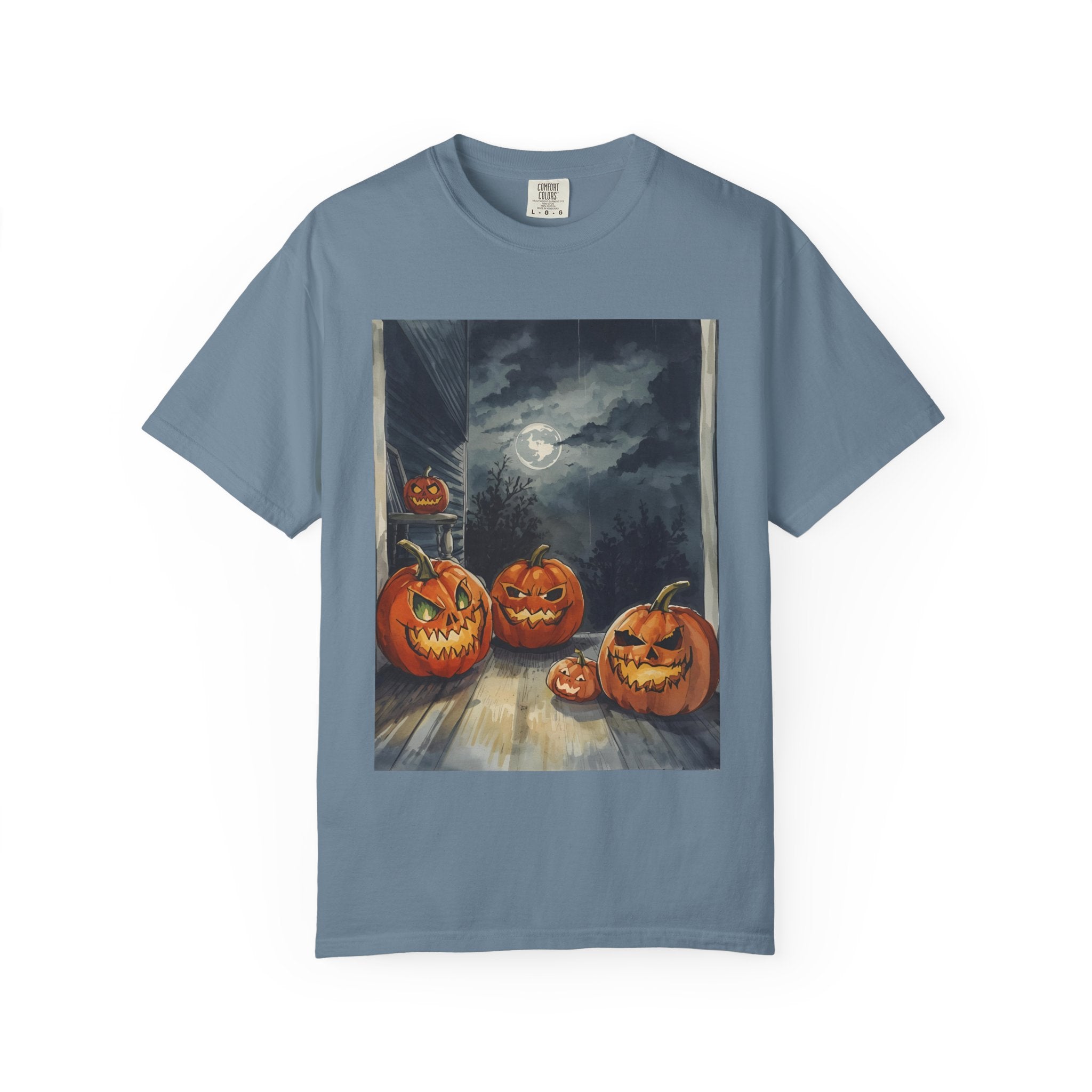 Halloween Pumpkin Spooky Unisex Garment-Dyed T-shirt