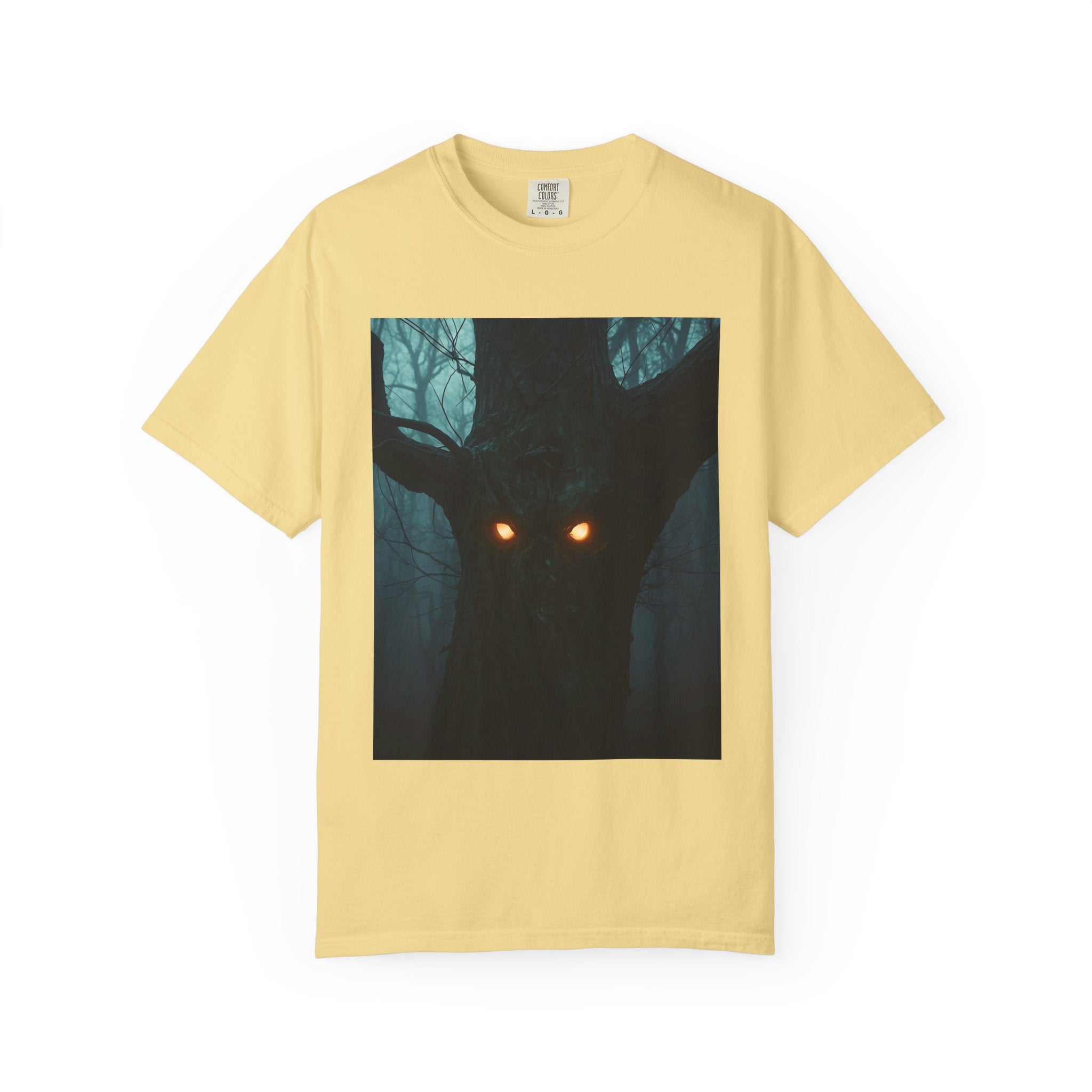 Spooky Forest Creature Unisex T-Shirt, Casual Wear, Gift for Nature Lovers, Halloween Apparel, Trendy Graphic Tee