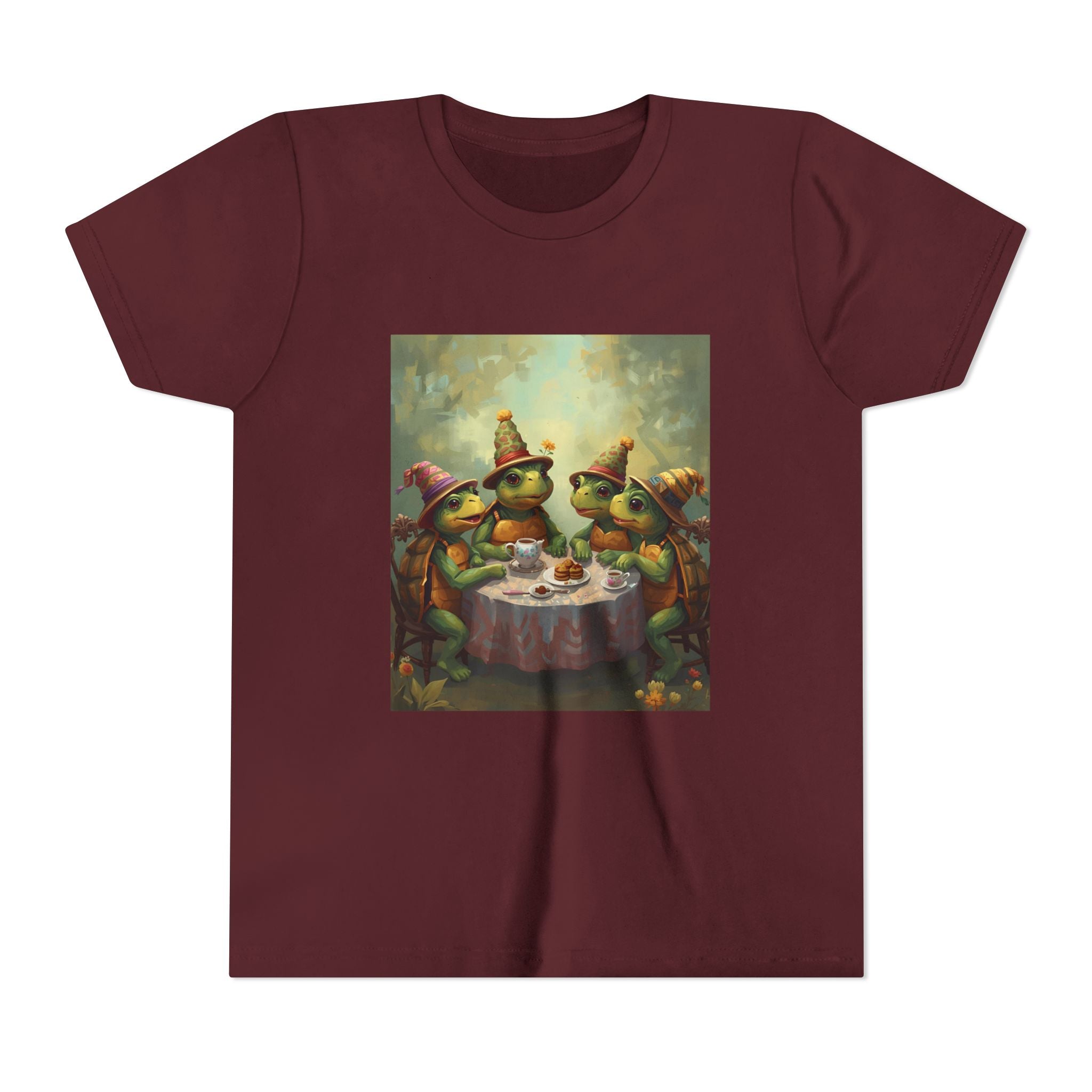 Whimsical Turtle Youth Short Sleeve Tee