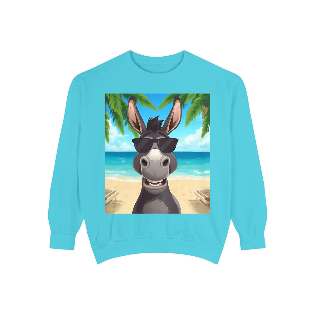 Donkey Beach Vibe Unisex Garment-Dyed Sweatshirt