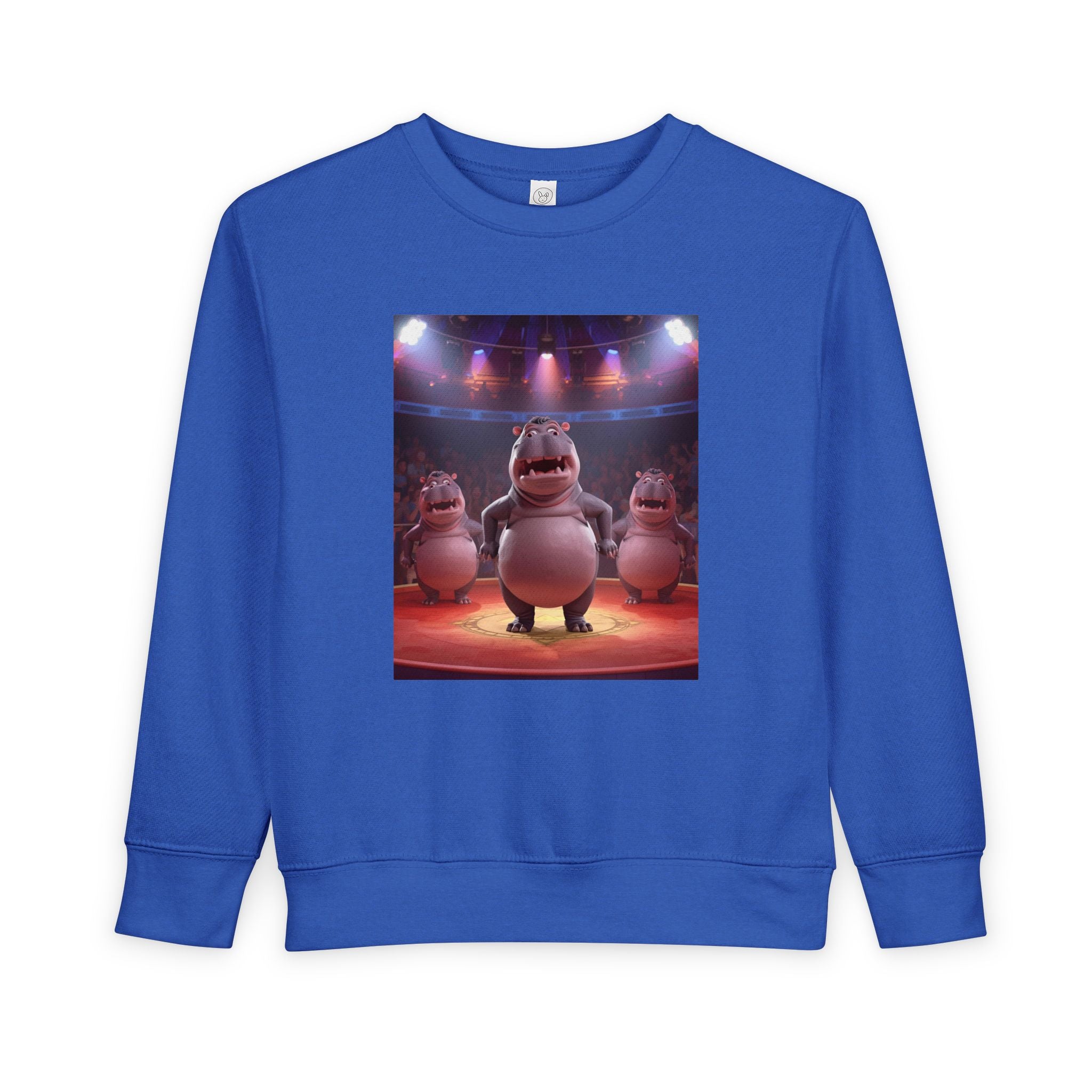 Hippo Funny Toddler Sweatshirt