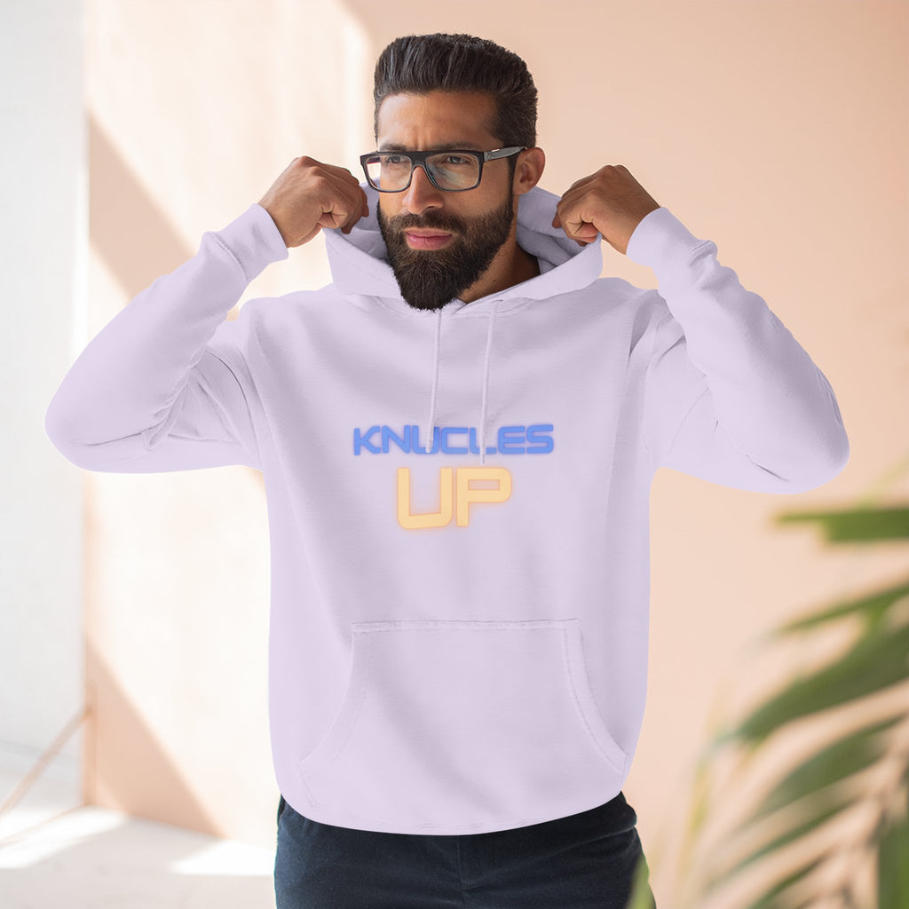 Knuckles Up Fleece Hoodie - Cozy Streetwear for Everyday Adventure, Gift for Him, Her, Cool Casual Attire, Relaxed Vibe