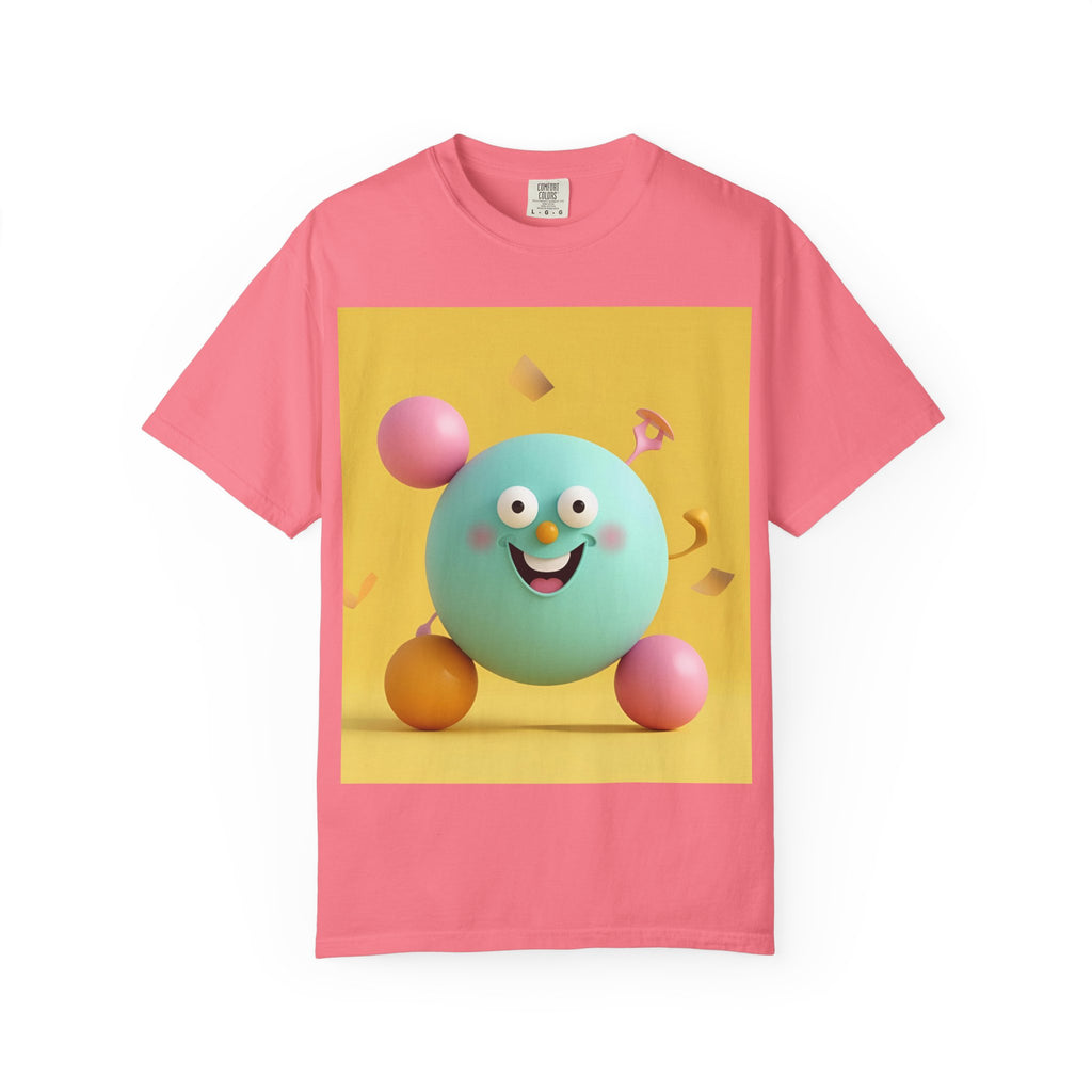Playful Colorful Cartoon T-Shirt, Fun Graphic Tee, Summer Casual Wear, Gift for Kids and Adults, Birthday Party Outfit, Unique Design