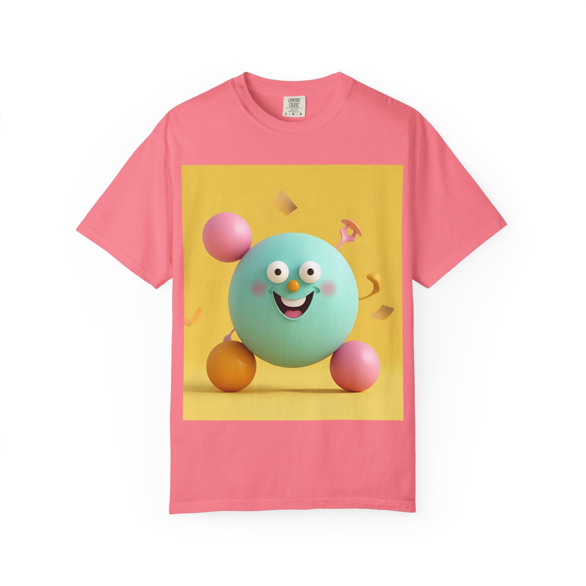 Playful Colorful Cartoon T-Shirt, Fun Graphic Tee, Summer Casual Wear, Gift for Kids and Adults, Birthday Party Outfit, Unique Design