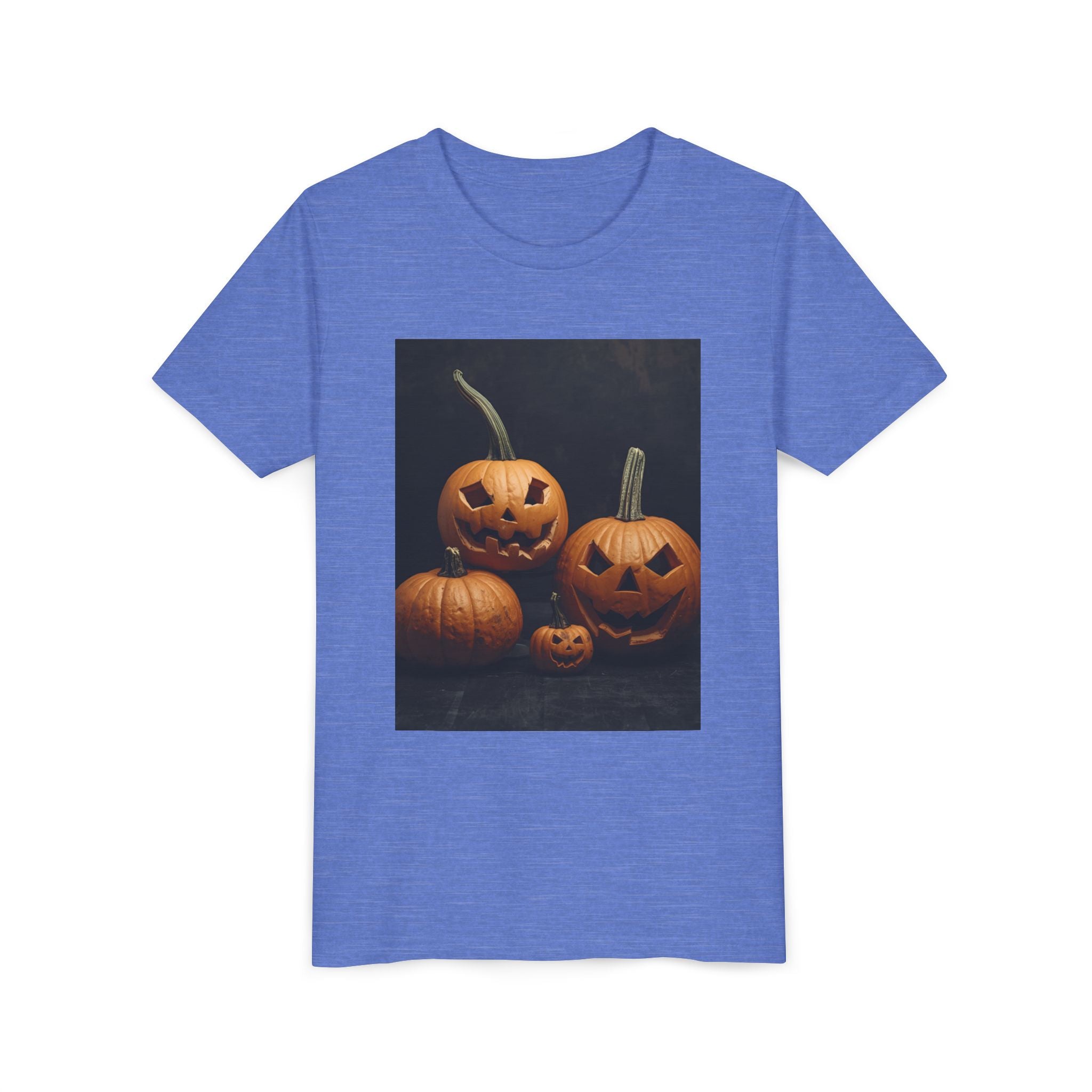 Spooky Halloween Pumpkin Youth Short Sleeve Tee