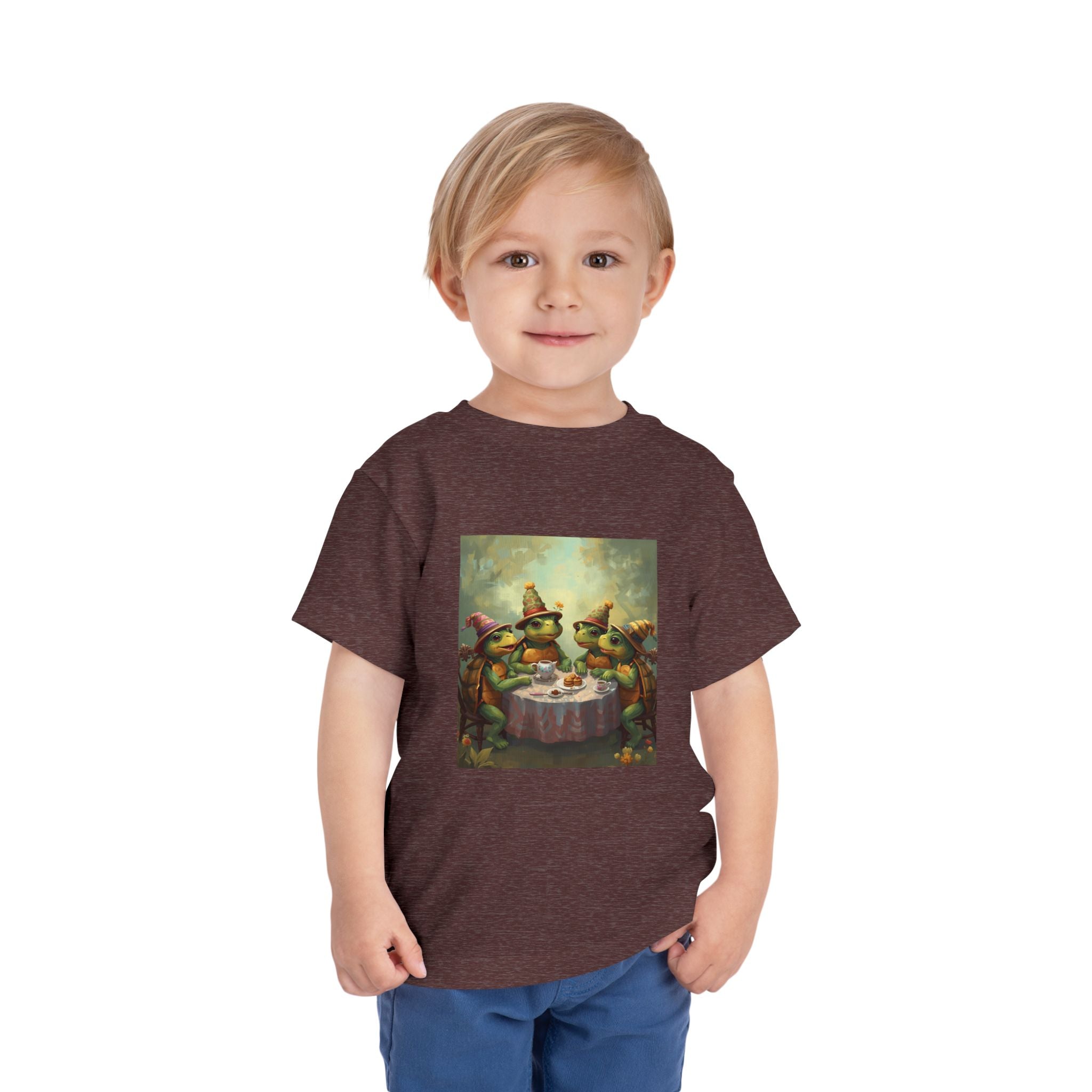 Whimsical Turtle Toddler Short Sleeve Tee