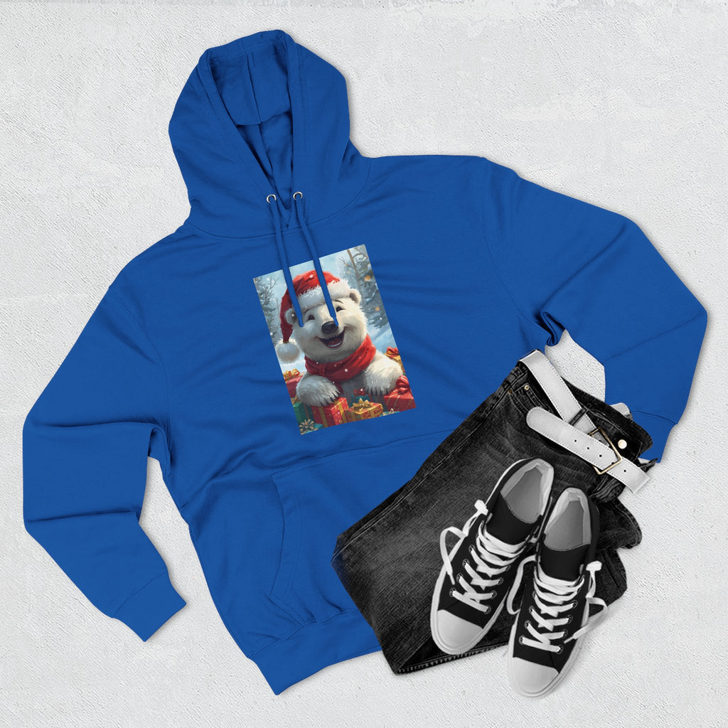 Cozy Winter Hoodie, Festive Fleece Sweatshirt with Cute Holiday Design, Perfect for Christmas Gifts, Casual Winter Wear, Dog Lover Apparel