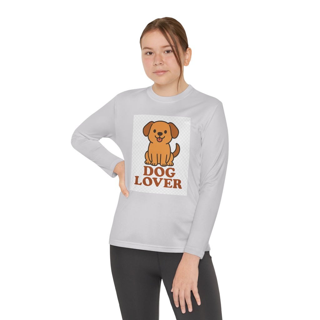 Dog Lover Youth Long Sleeve Competitor Tee