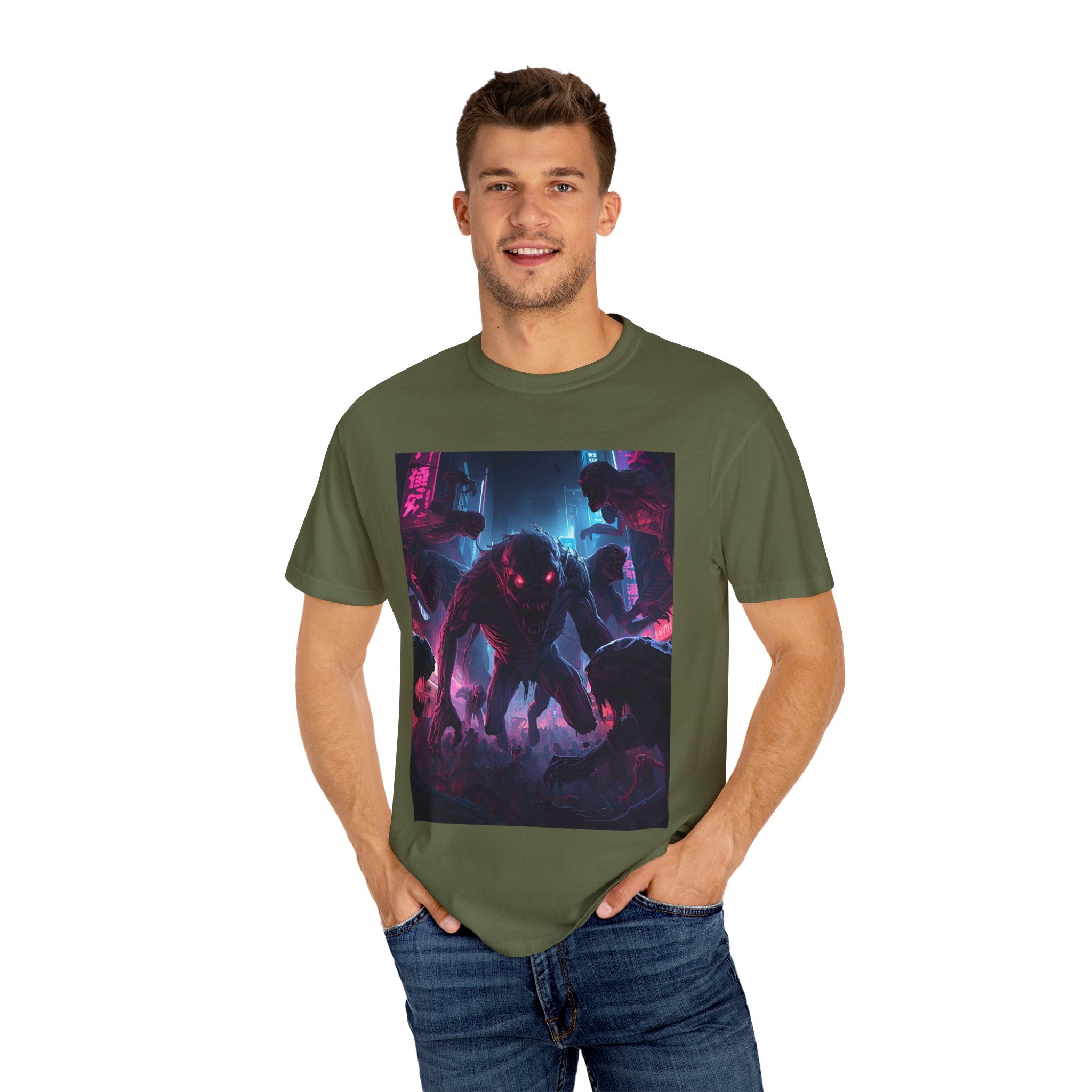 Spooky Creature Unisex Graphic Tee - Halloween Horror T-Shirt, Vintage Style, Spooky Gift, Unisex Halloween Apparel, Unique Costume Alternative