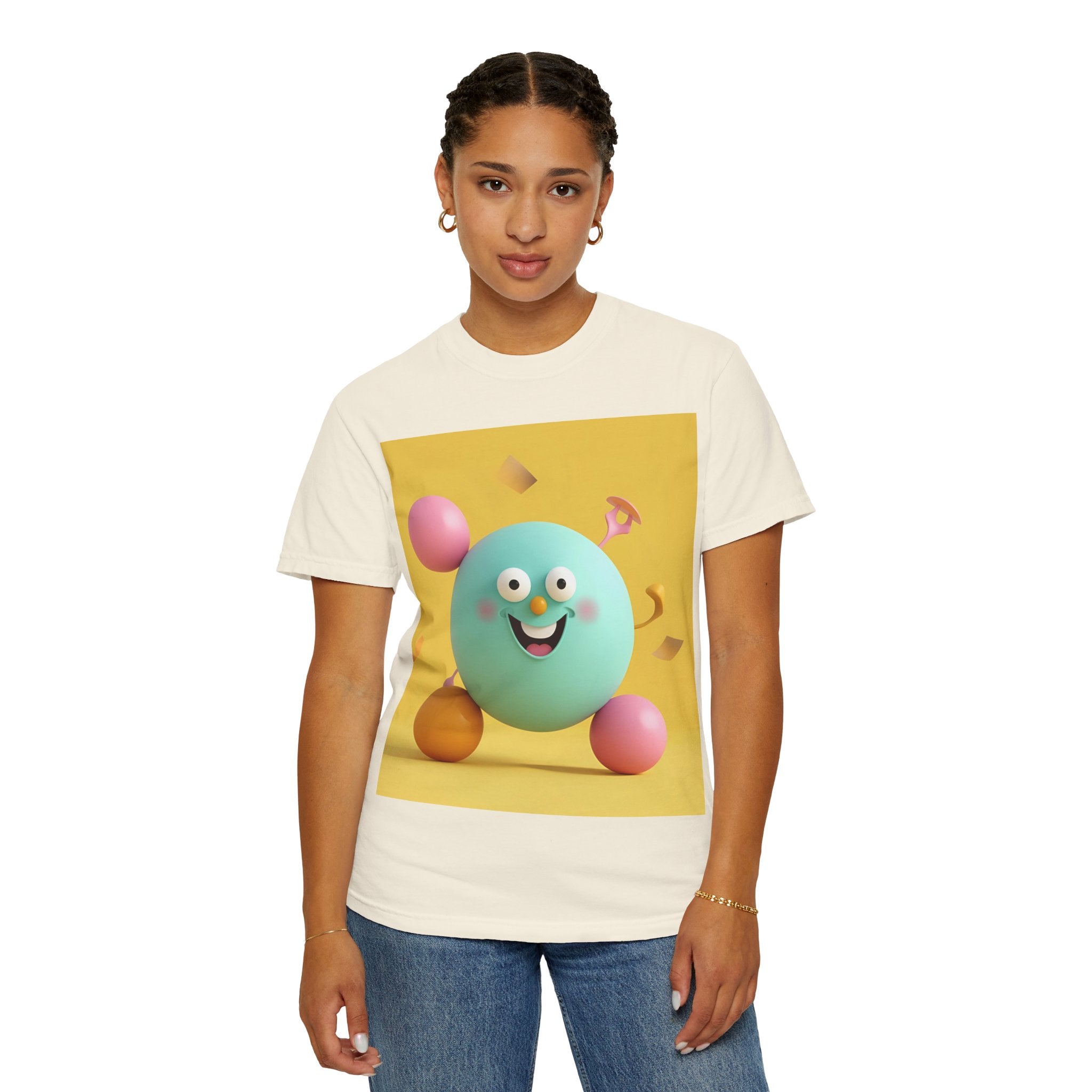 Playful Colorful Cartoon T-Shirt for Fun-Loving Souls, Graphic Tee, Gift for Kids & Adults, Birthday Party Outfit, Casual Wear, Housewarming Gift