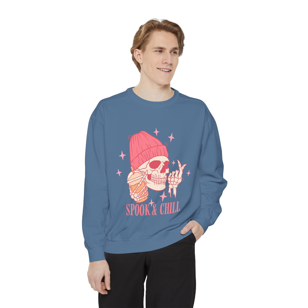 Spook & Chill Unisex Garment-Dyed Sweatshirt