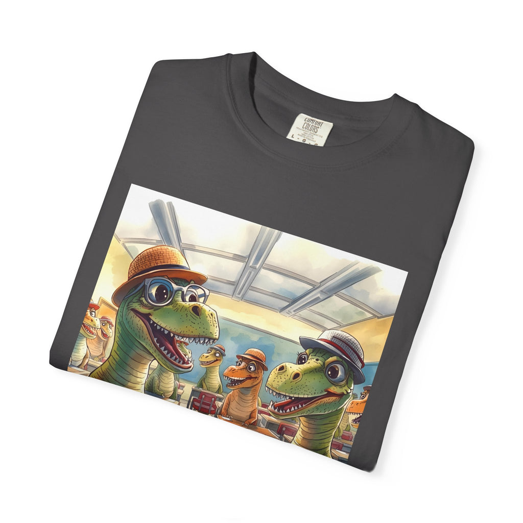 Dinosaur Classroom Unisex T-shirt, Fun Gift for Kids, Cool Graphic Tee for Teachers, Classroom Humor Outfit, Unique Dino Design