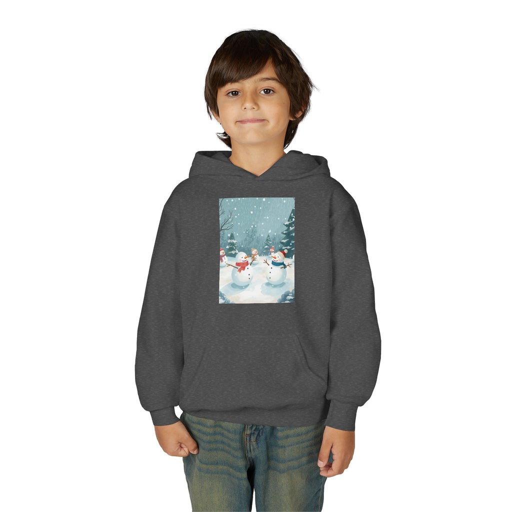 Festive Snowman Hoodie for Kids, Winter Sweatshirt, Christmas Gift, Holiday Apparel, Cozy Winter Wear