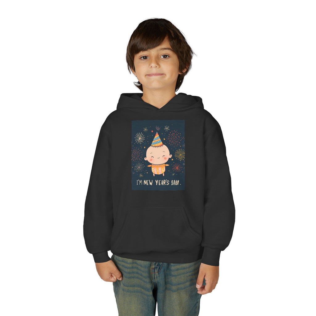 I Am A New Years Baby Youth Heavy Blend Hooded Sweatshirt