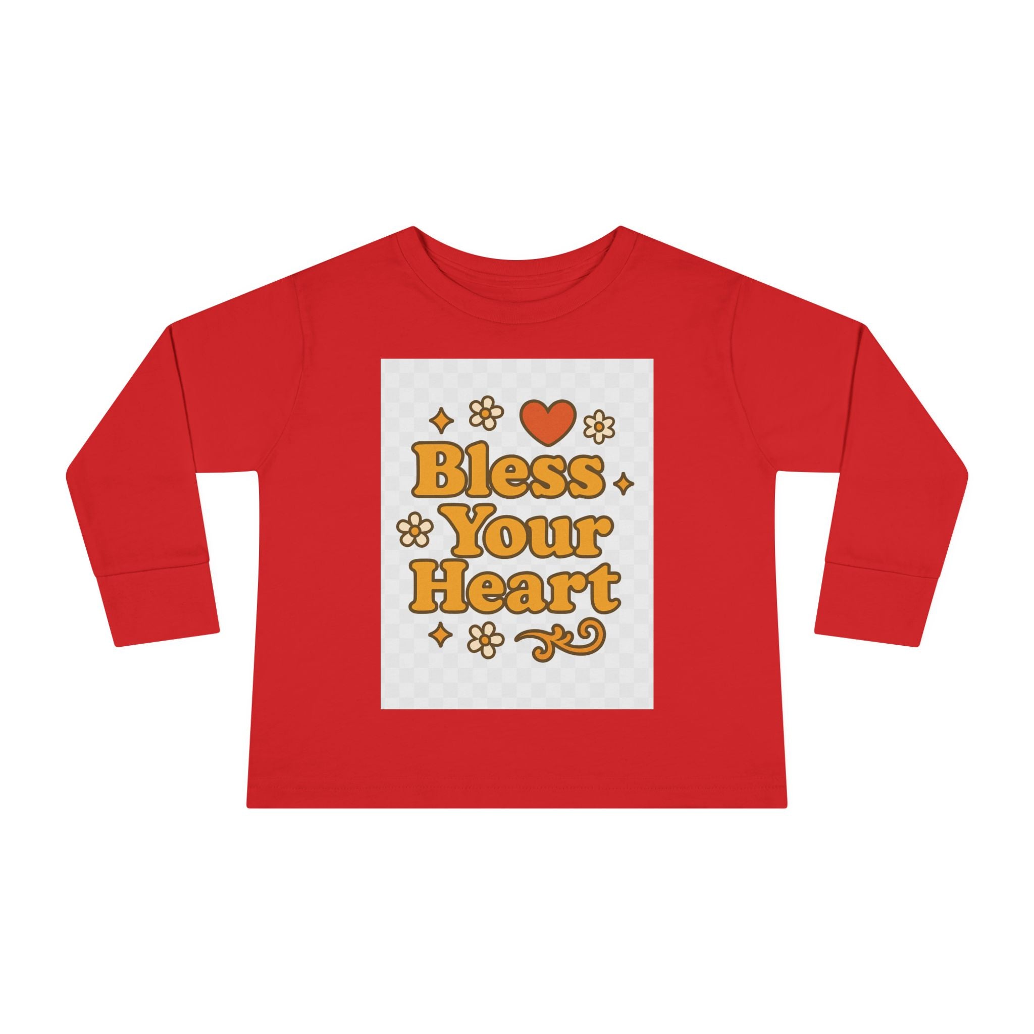 Toddler Long Sleeve Tee - "Bless Your Heart" Design