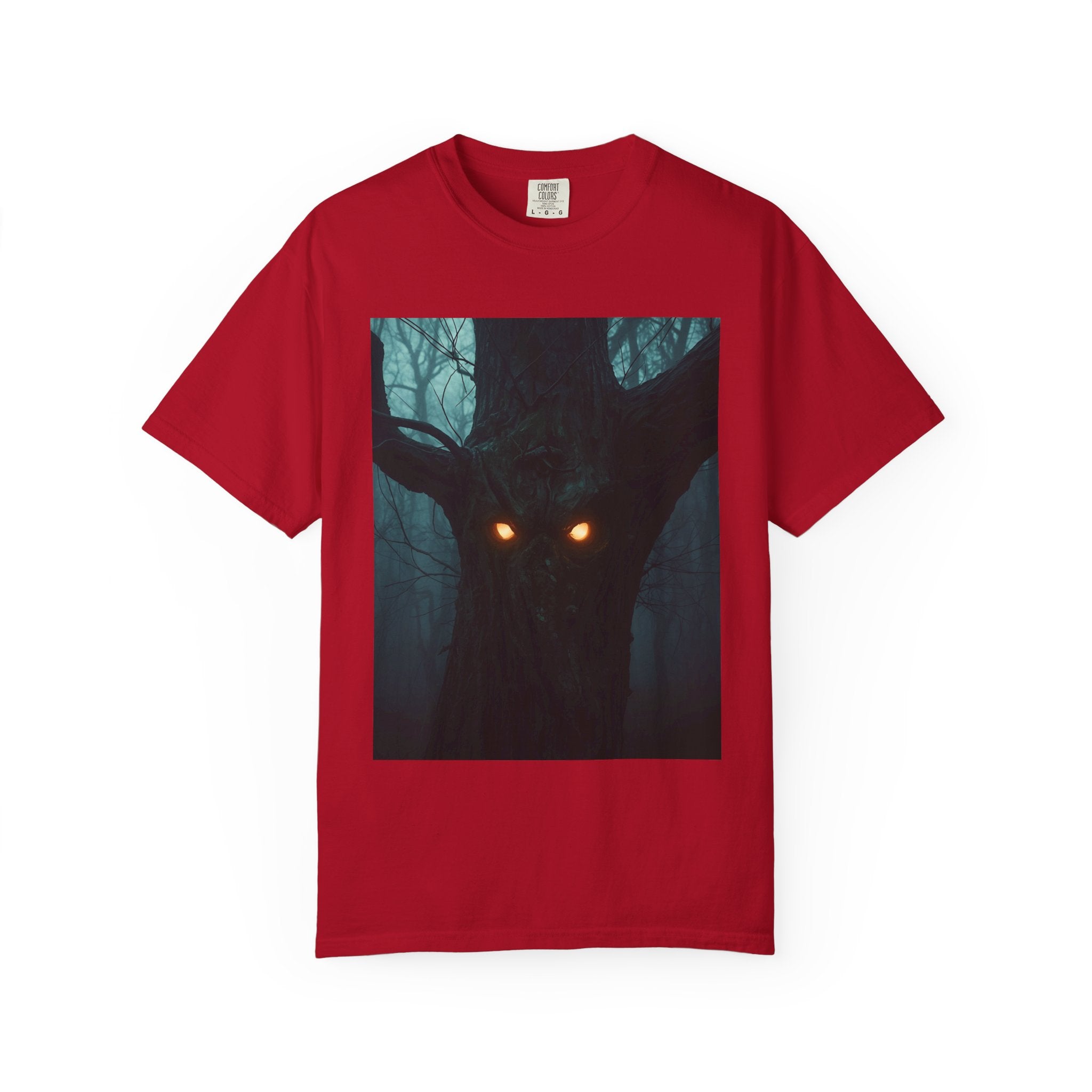 Spooky Forest Creature Unisex T-Shirt, Casual Wear, Gift for Nature Lovers, Halloween Apparel, Trendy Graphic Tee