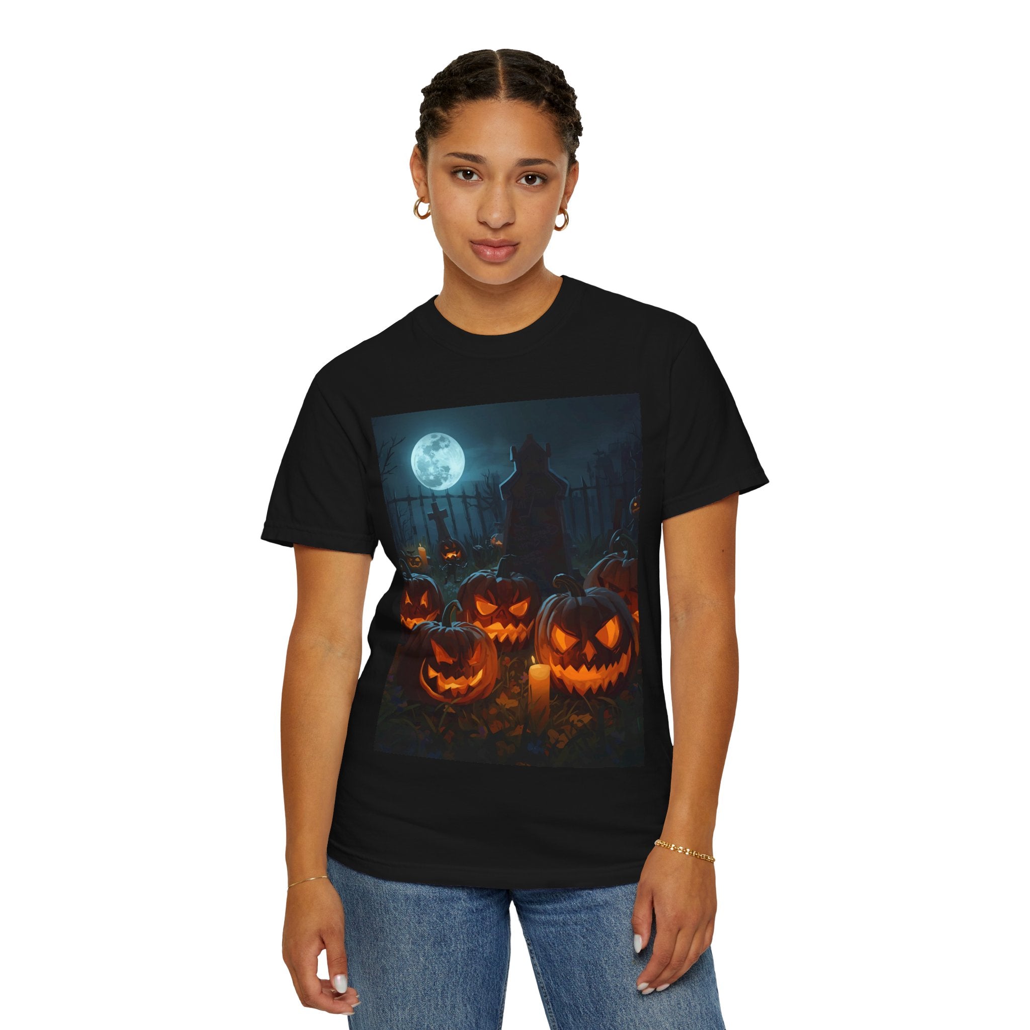 Halloween Pumpkin Unisex T-Shirt, Spooky Shirt, Fall Apparel, Halloween Costume, Casual Wear, Party Shirt