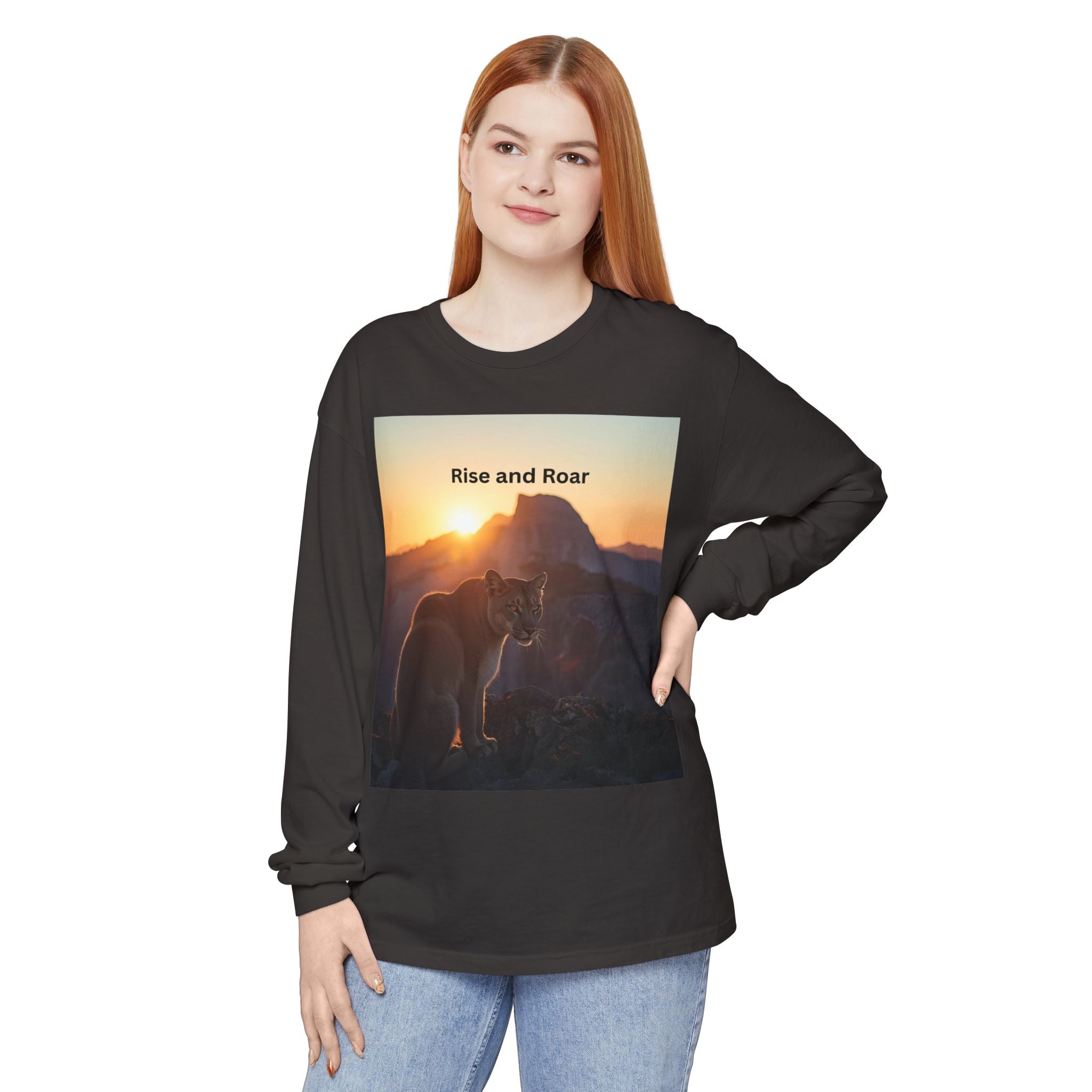 Rise And Roar Unisex Garment-dyed Long Sleeve T-Shirt