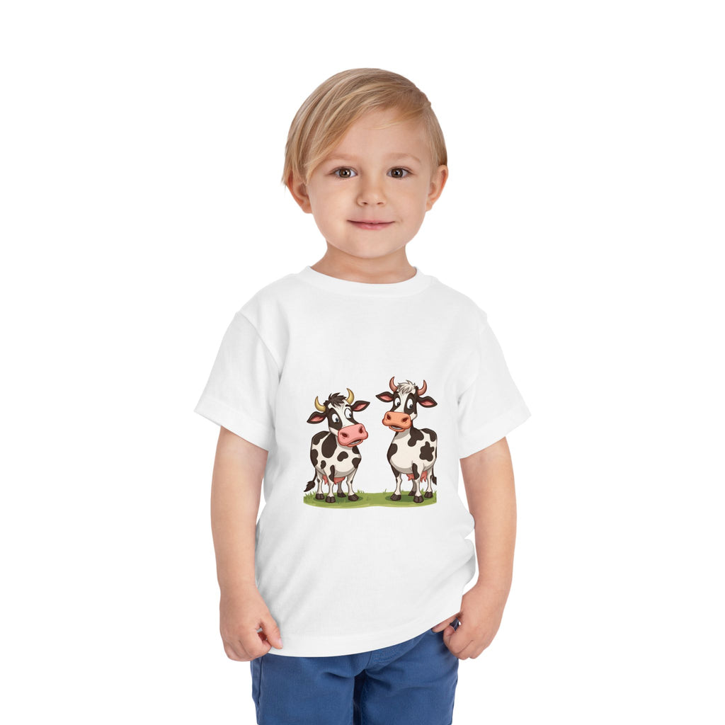 Cute Cows Toddler Short Sleeve Tee