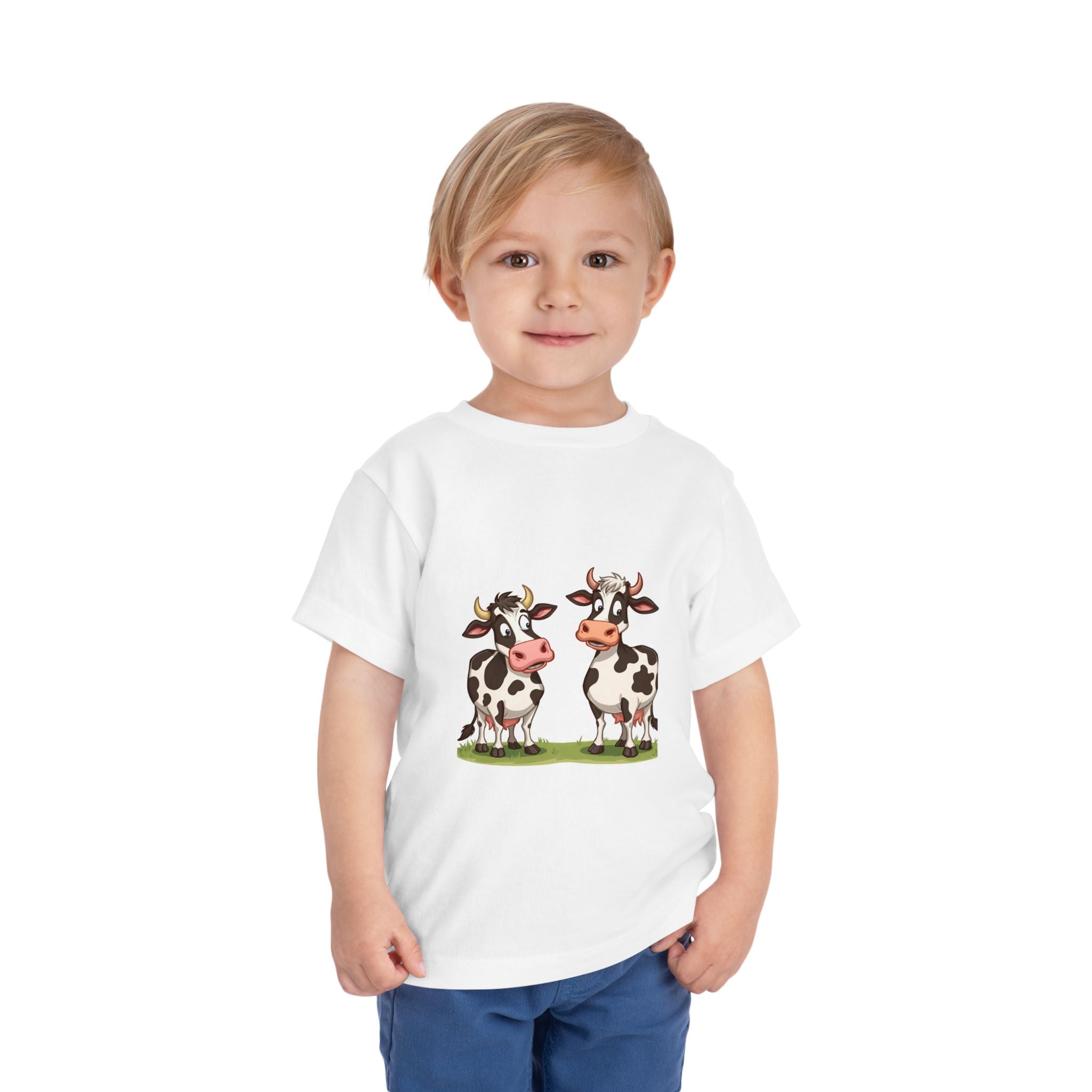 Cute Cows Toddler Short Sleeve Tee