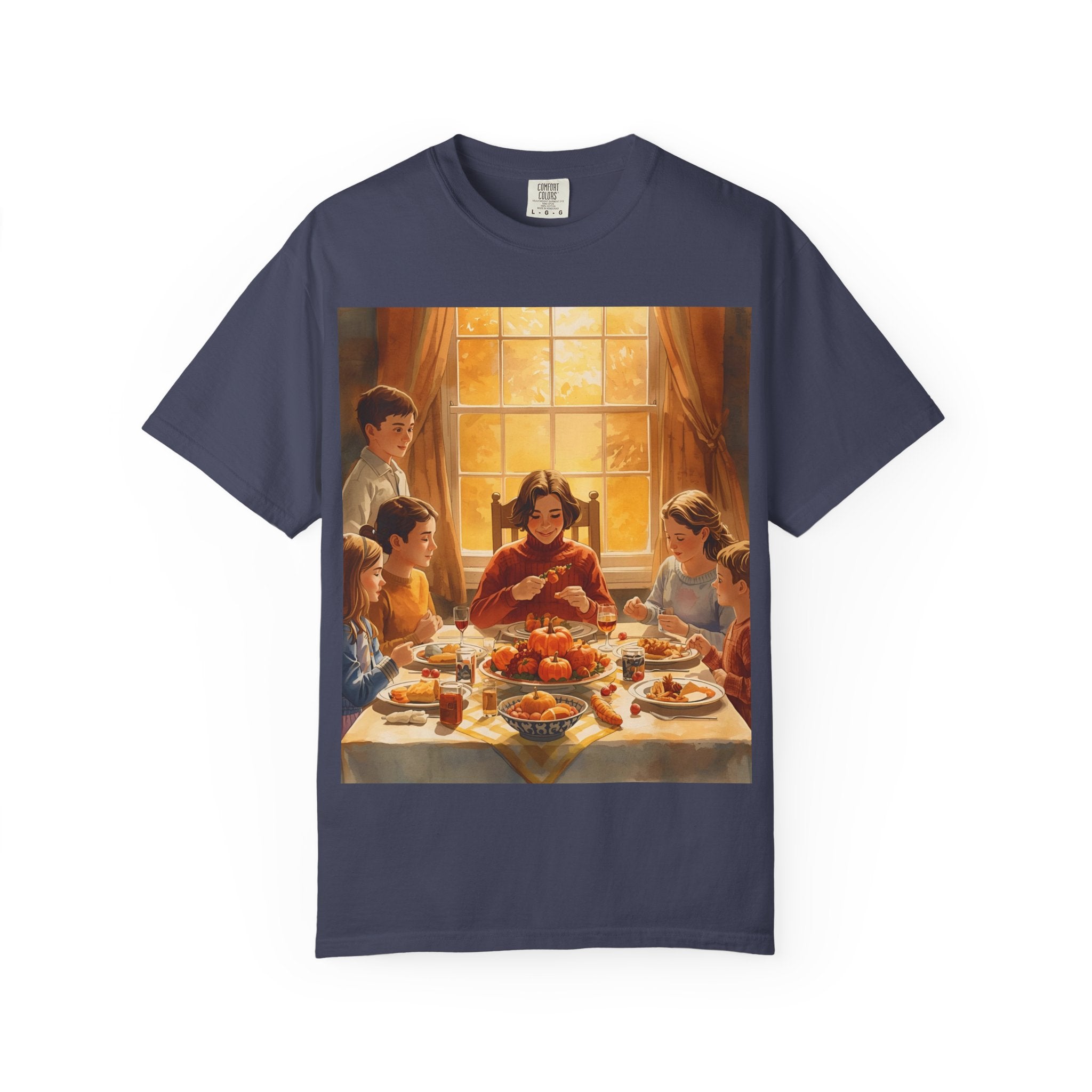 Thankful Family Dinner Unisex T-shirt, Family Gathering Shirt, Festive Apparel, Casual Wear, Fall Celebration Tee